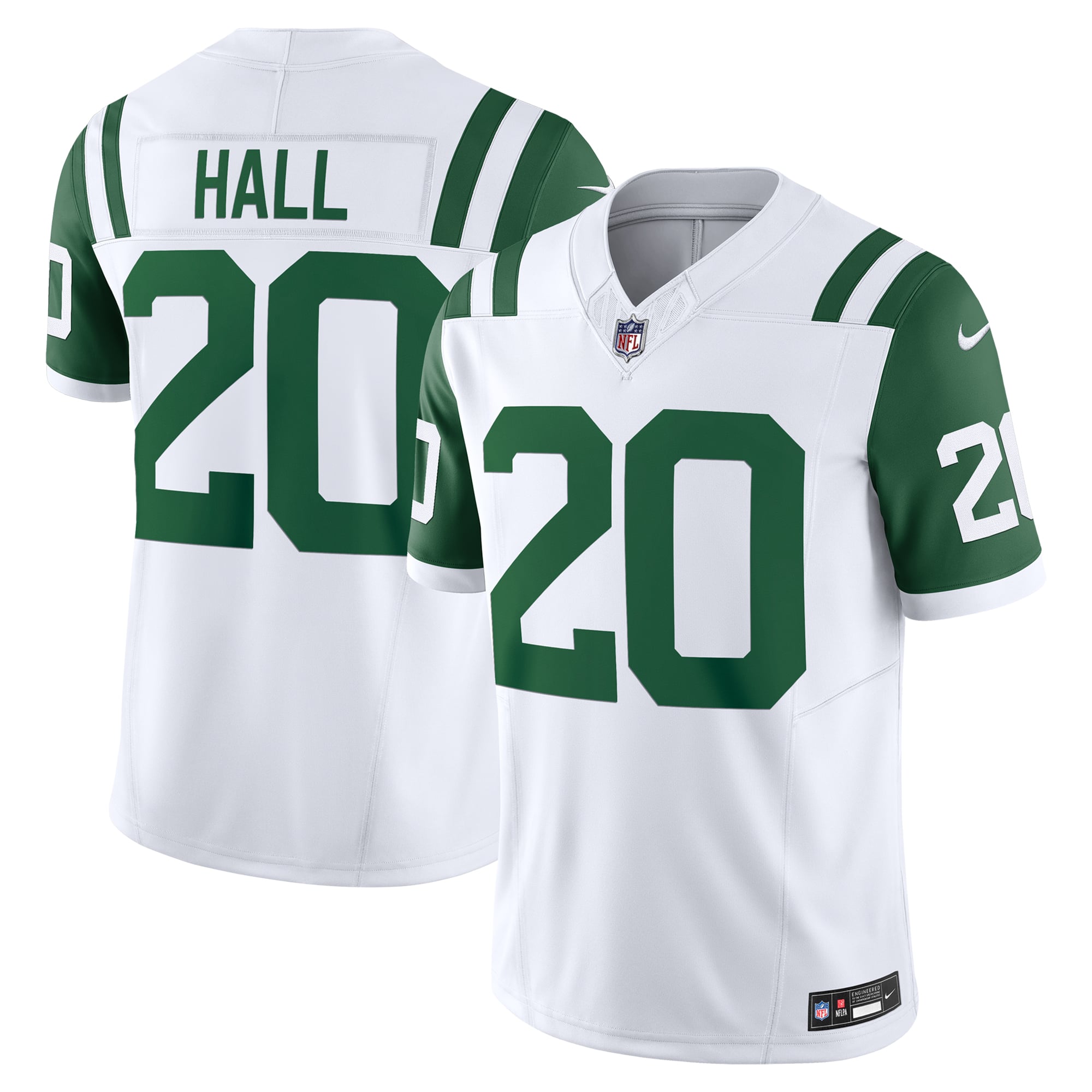 Breece Hall New York Jets Classic Alternate Vapor F.U.S.E. Limited Jersey - White - Image 2
