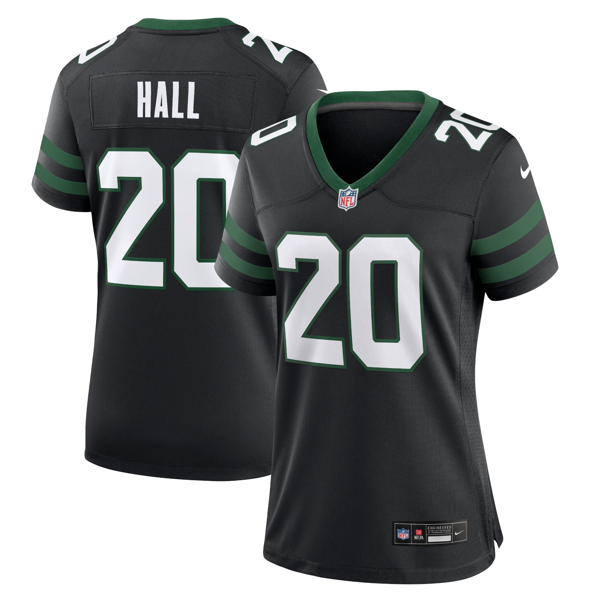 Breece Hall New York Jets Women's Game Jersey - Legacy White - Black
