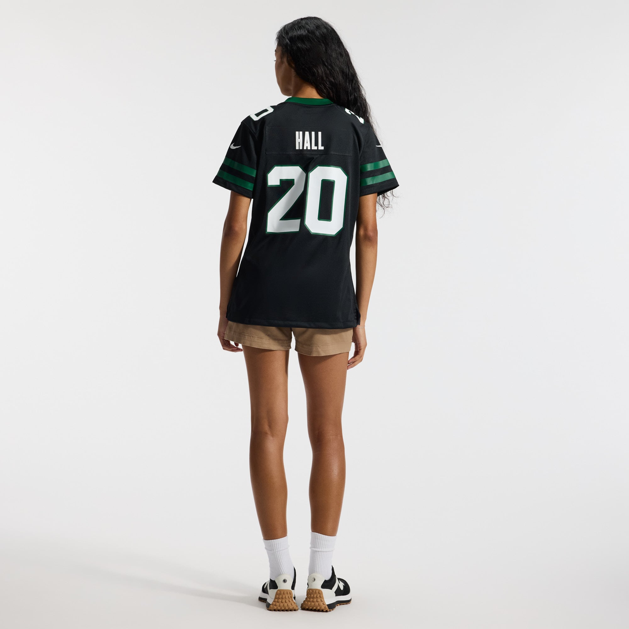 Breece Hall New York Jets Women's Game Jersey - Legacy White - Black - Image 7