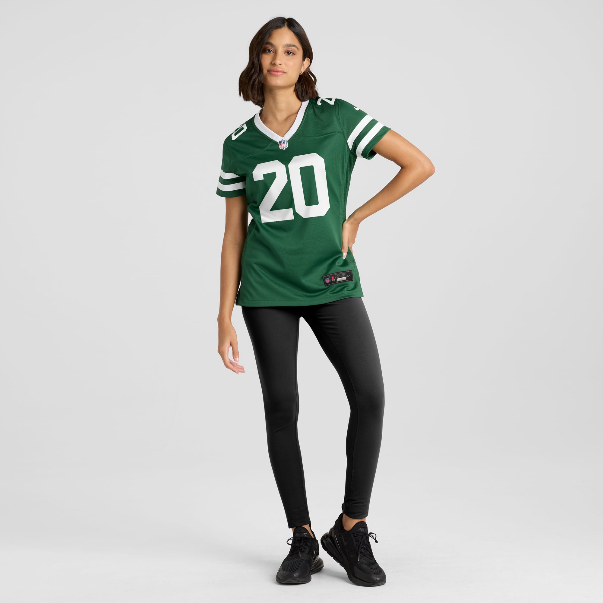 Breece Hall New York Jets Women's Game Jersey - Legacy White - Green - Image 5