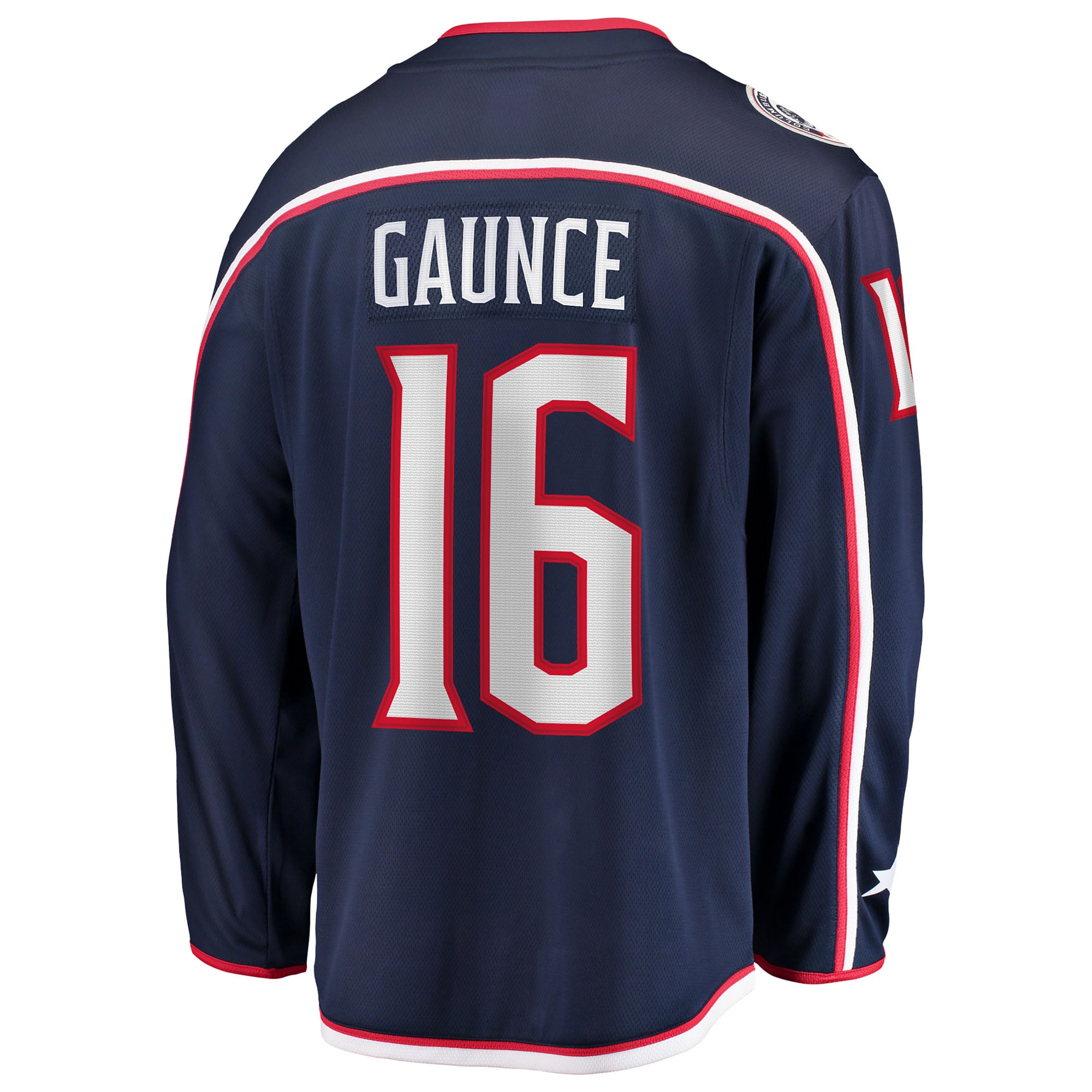 Brendan Gaunce Columbus Blue Jackets Home Breakaway Jersey - Navy - Image 4
