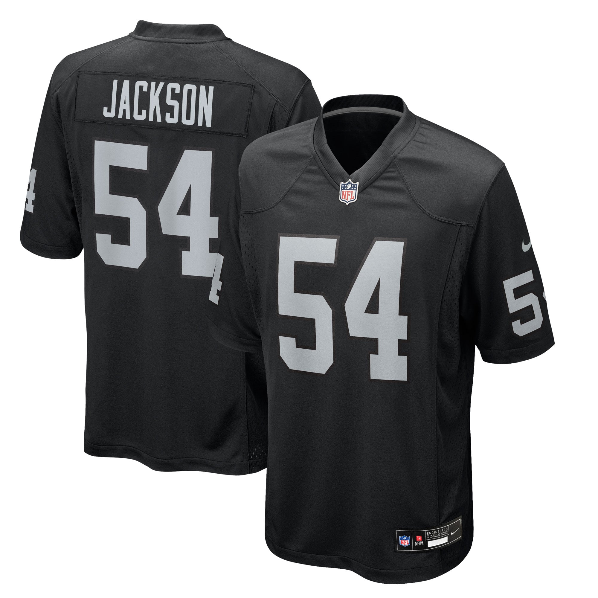 Brennan Jackson Las Vegas Raiders Team Game Jersey - Black - Image 2