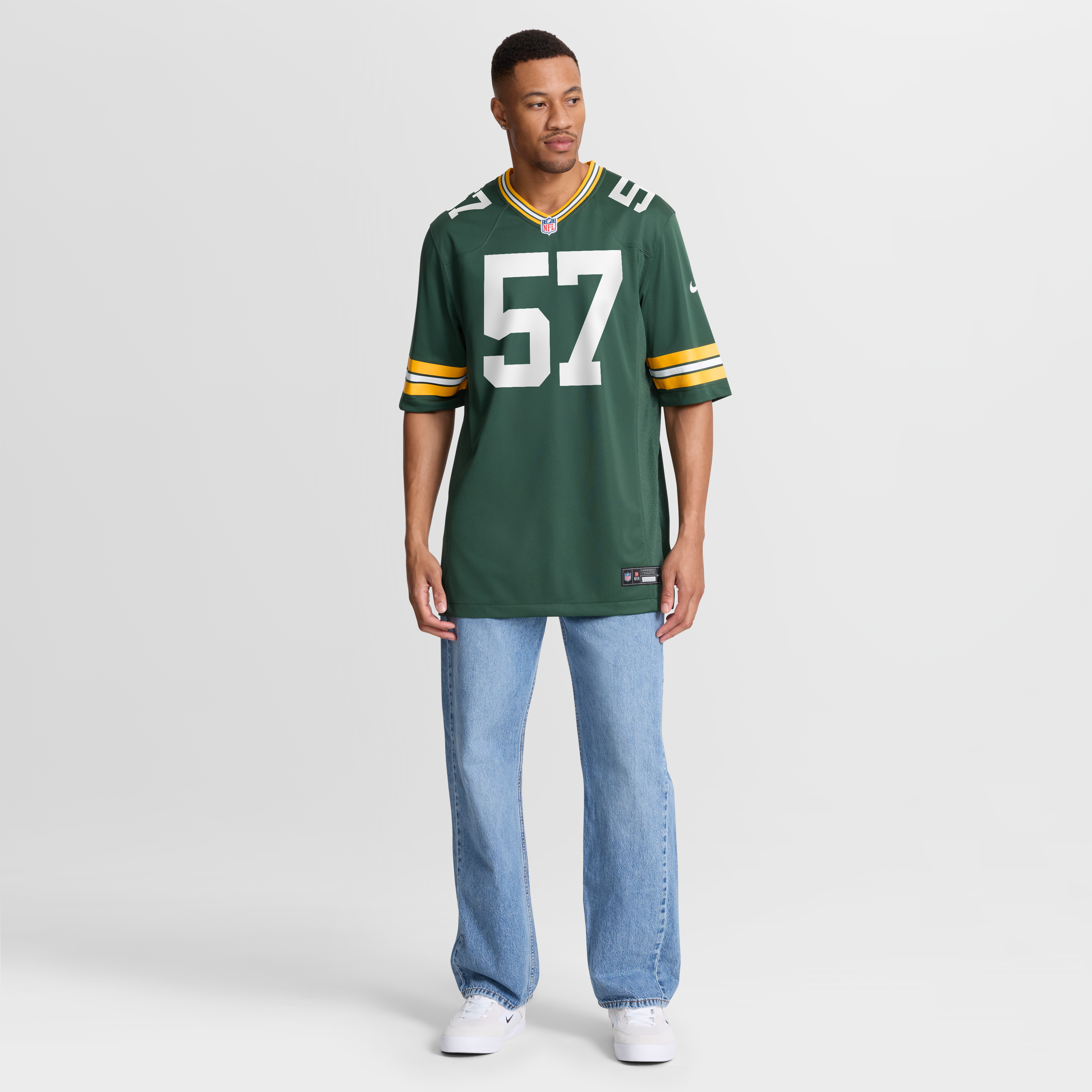 Brenton Cox Jr. Green Bay Packers Game Jersey - Green - Image 8