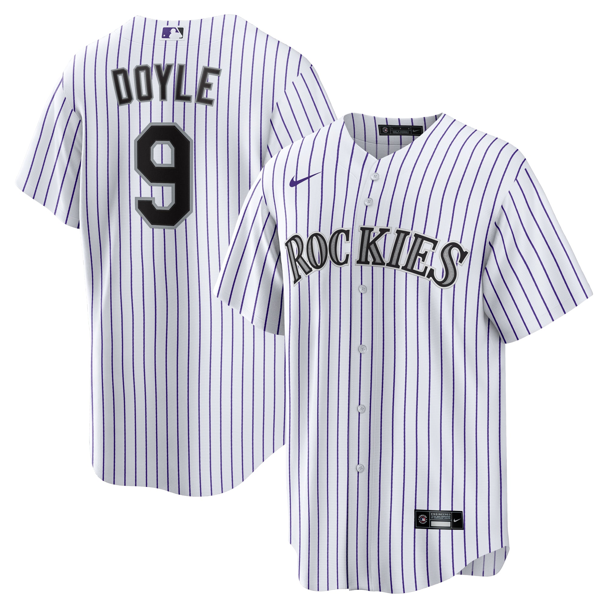 Brenton Doyle Colorado Rockies Home Jersey - White - Image 2