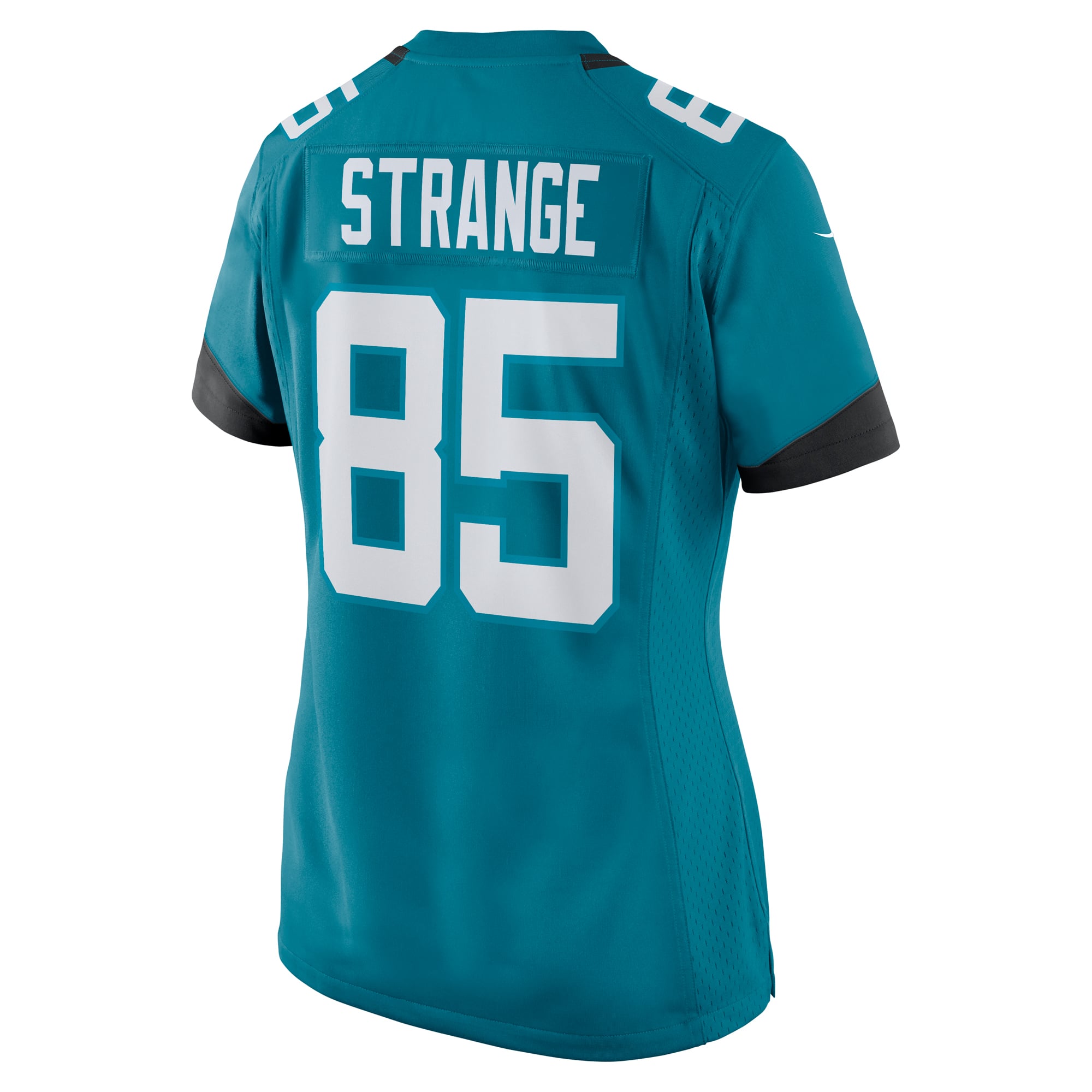 Brenton Strange Jacksonville Jaguars Women's Team Game Jersey - Teal - Image 4