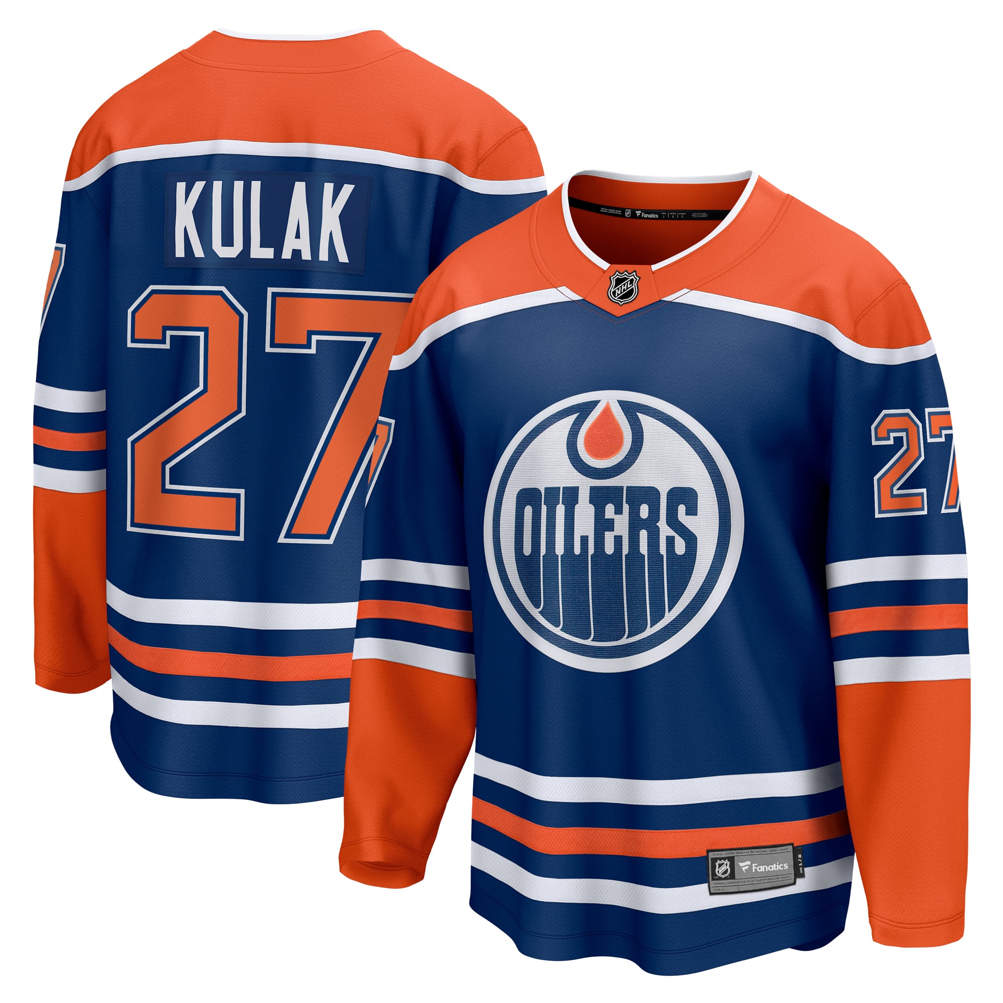 Brett Kulak Edmonton Oilers Home Breakaway Player Jersey - Royal - Image 2
