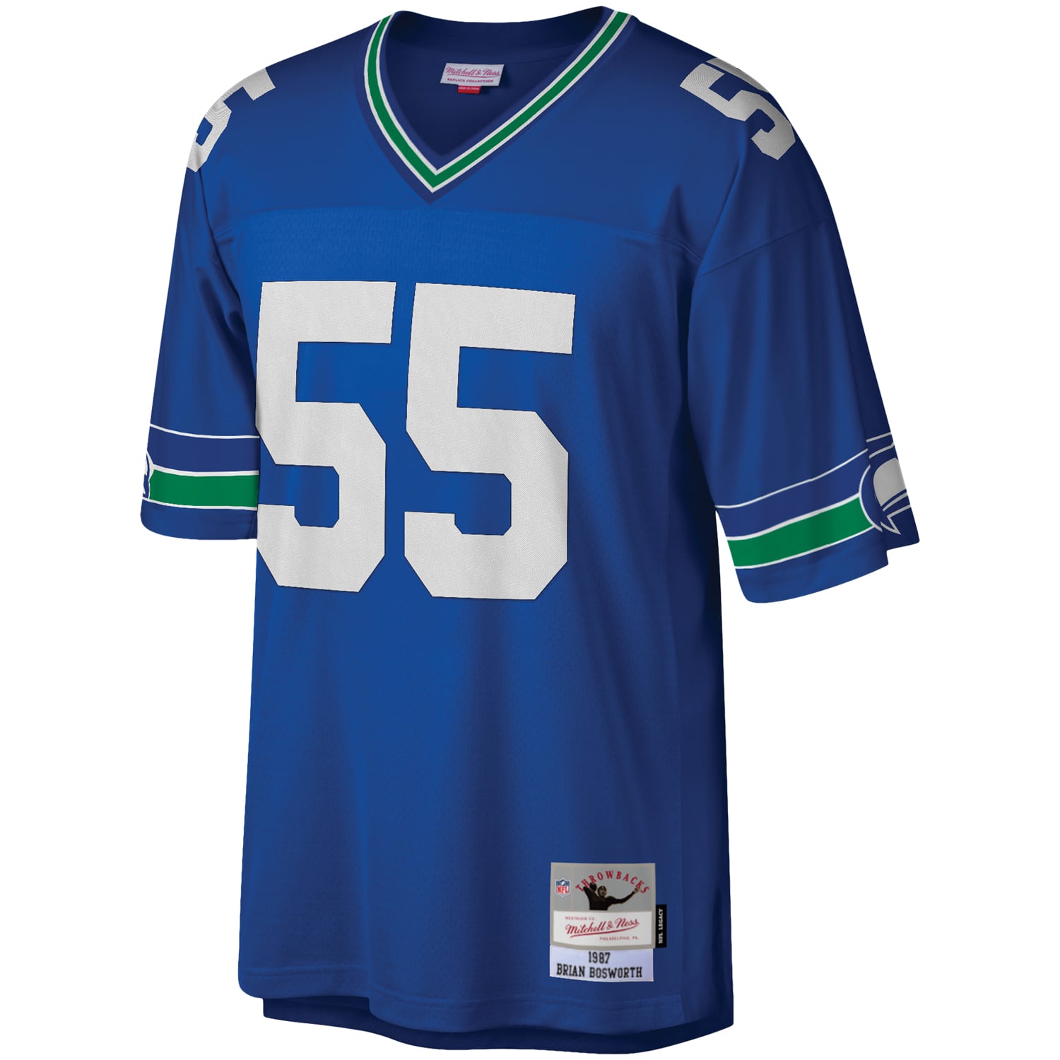 Brian Bosworth Seattle Seahawks Legacy Jersey - Royal - Image 3