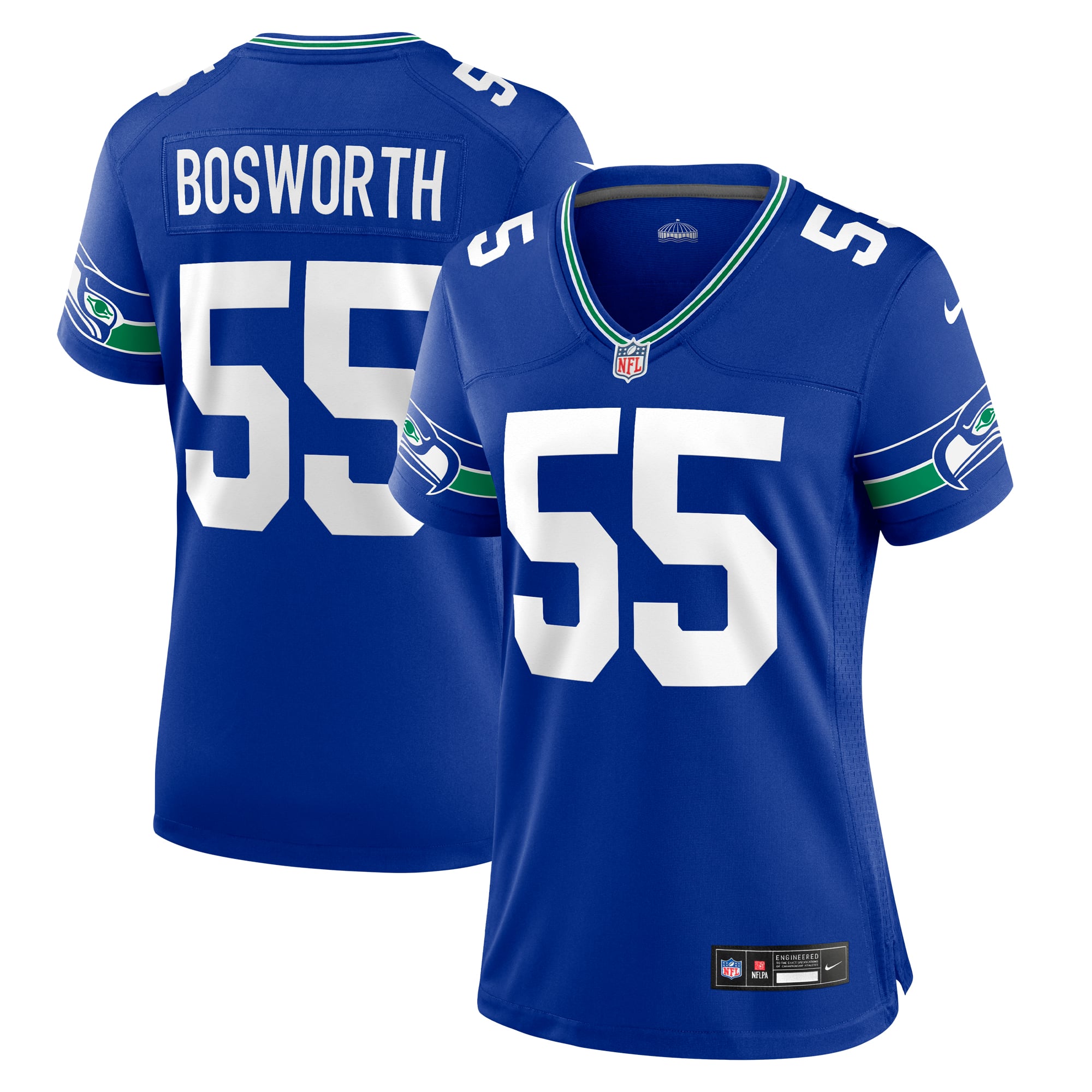 Brian Bosworth Seattle Seahawks Women's Throwback Retired Player Game Jersey - Royal - Image 2