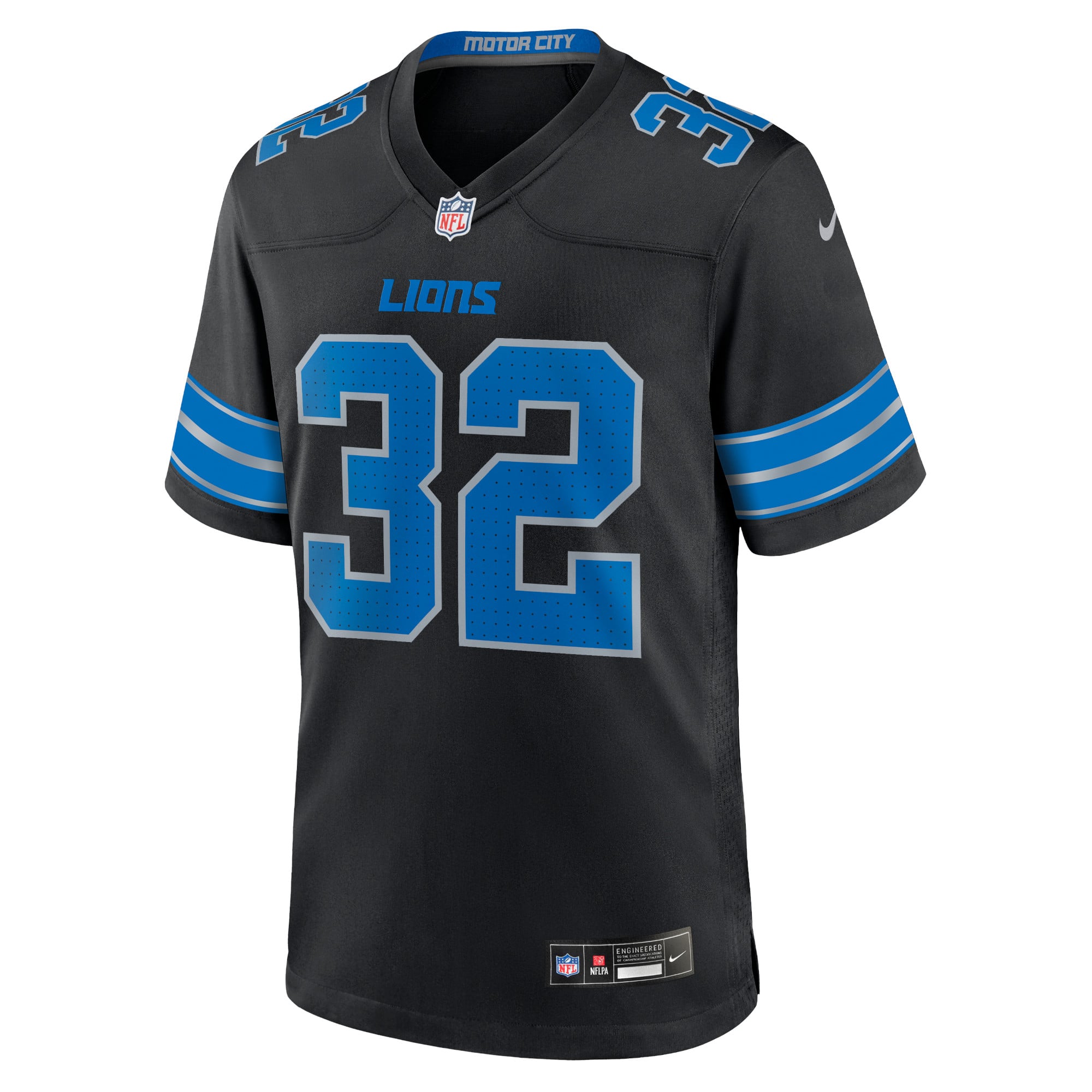 Brian Branch Detroit Lions Alternate Game Jersey - Black - Image 3