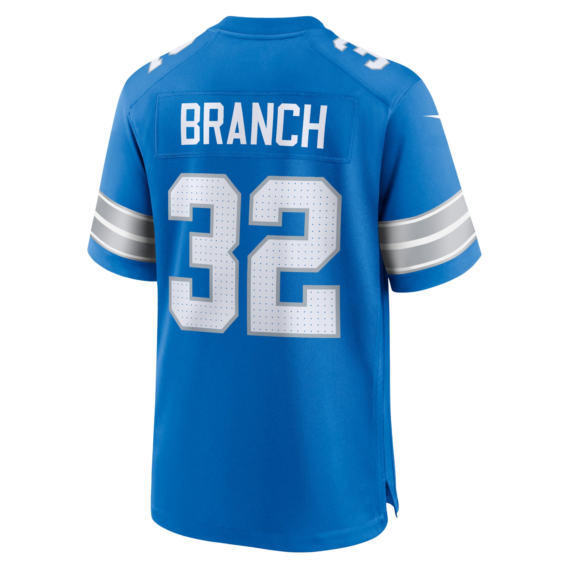 Brian Branch Detroit Lions White Game Jersey - White - Blue - Image 4