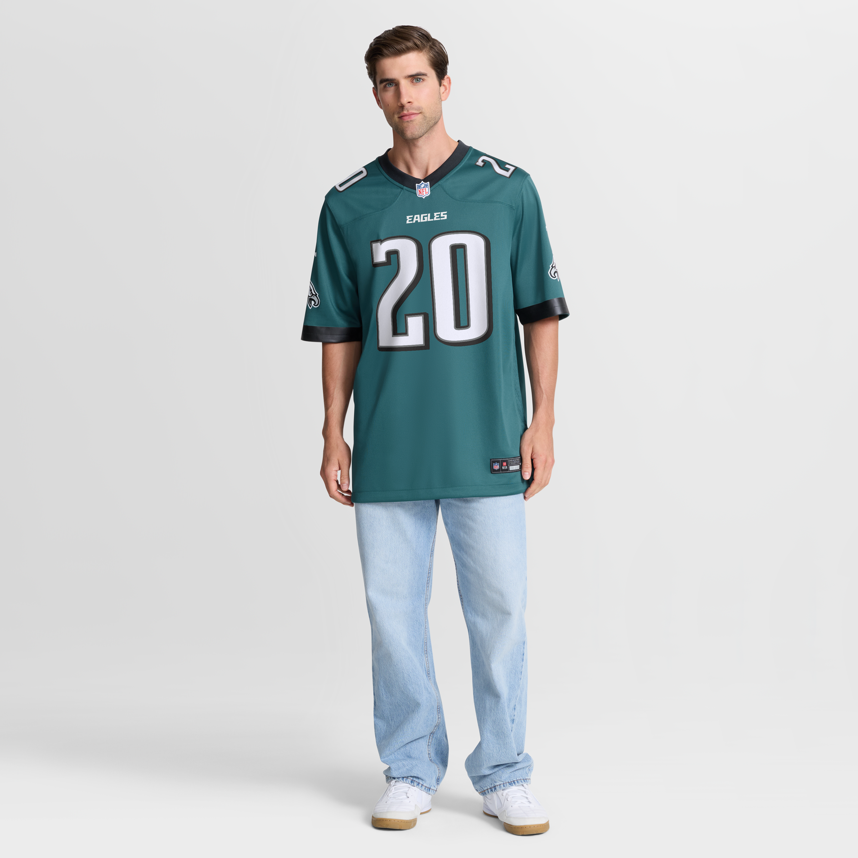 Brian Dawkins Philadelphia Eagles Alternate Retired Player Game Jersey - Midnight Green - Image 8