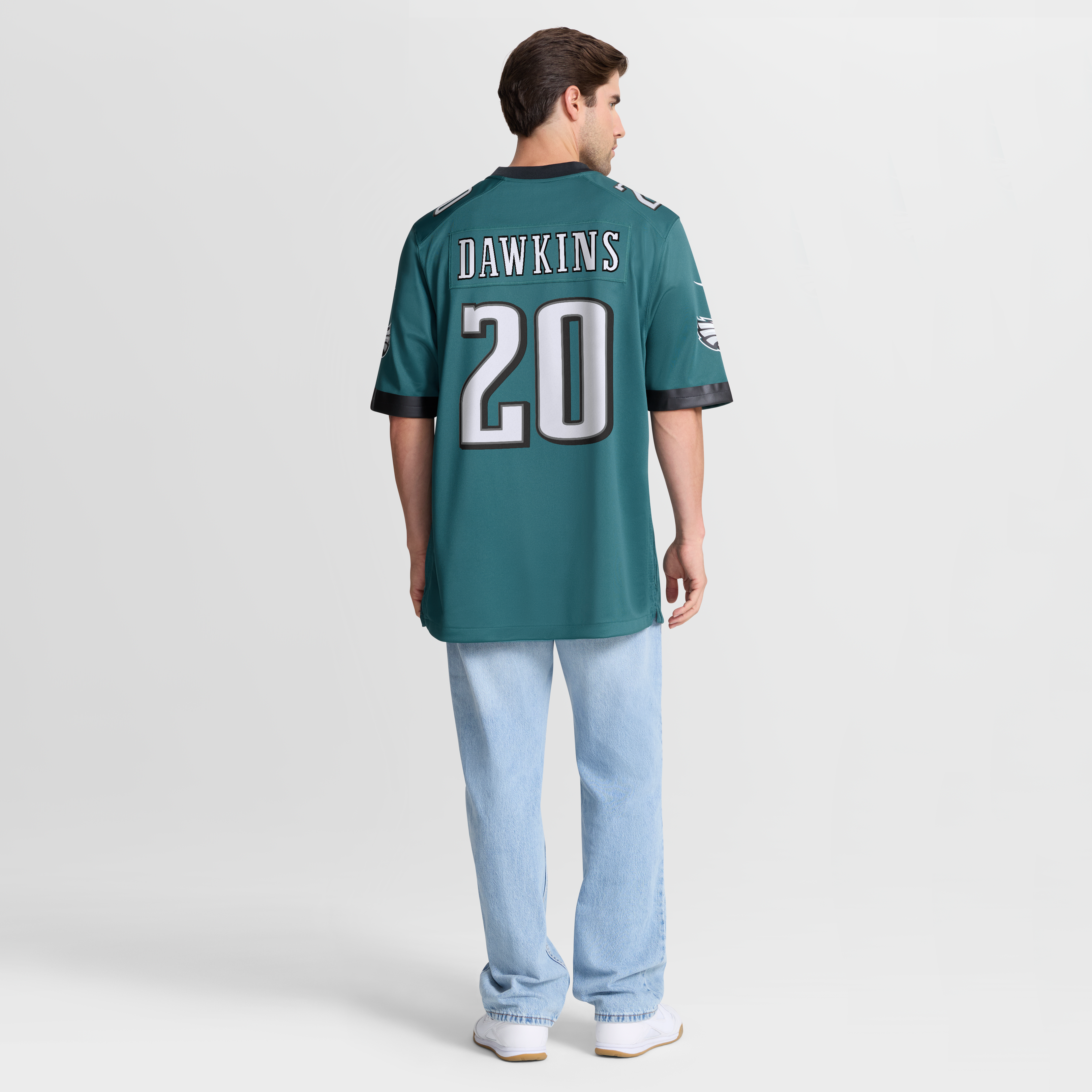 Brian Dawkins Philadelphia Eagles Alternate Retired Player Game Jersey - Midnight Green - Image 9