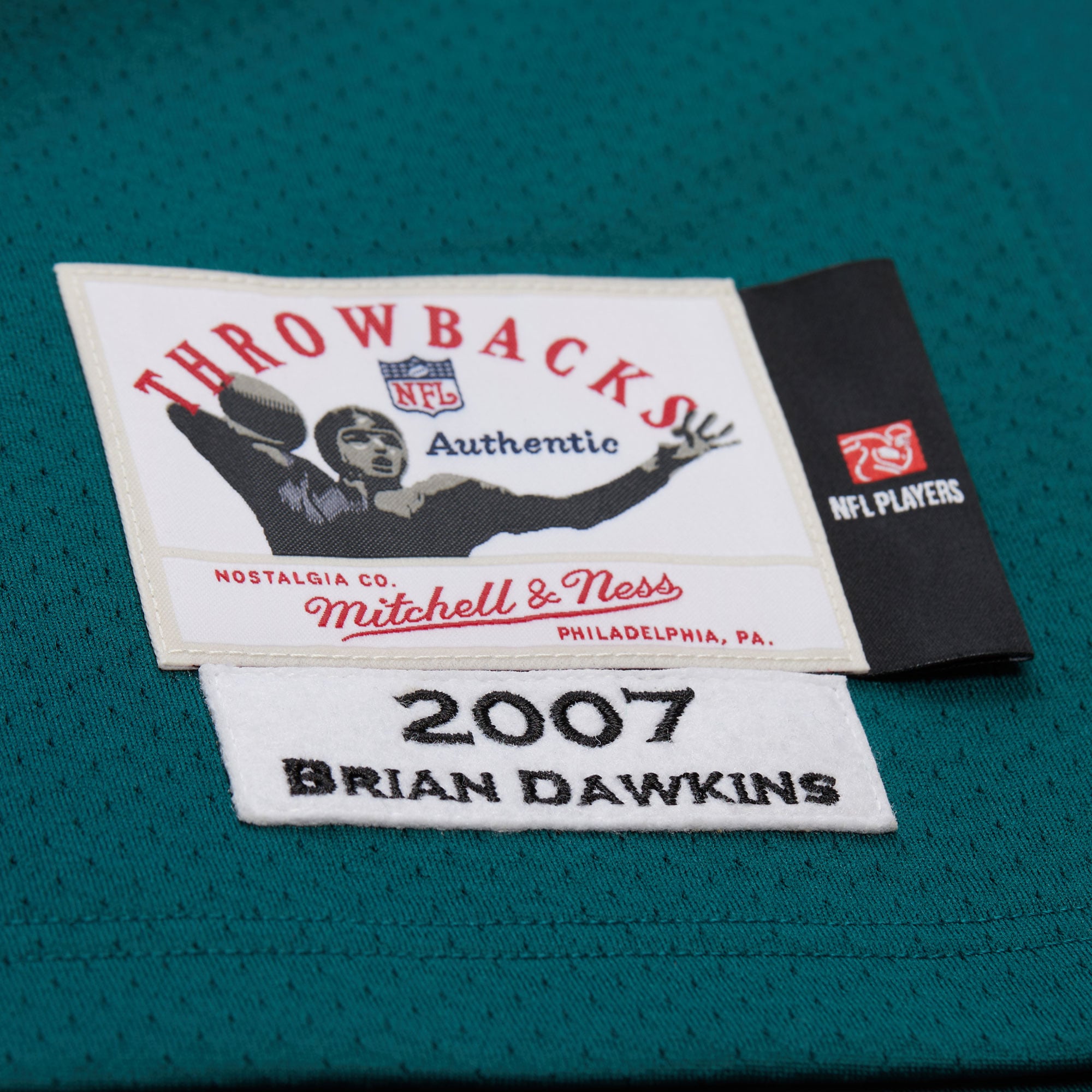 Brian Dawkins Philadelphia Eagles 2007 Throwback Retired Player Jersey - Green - Image 6