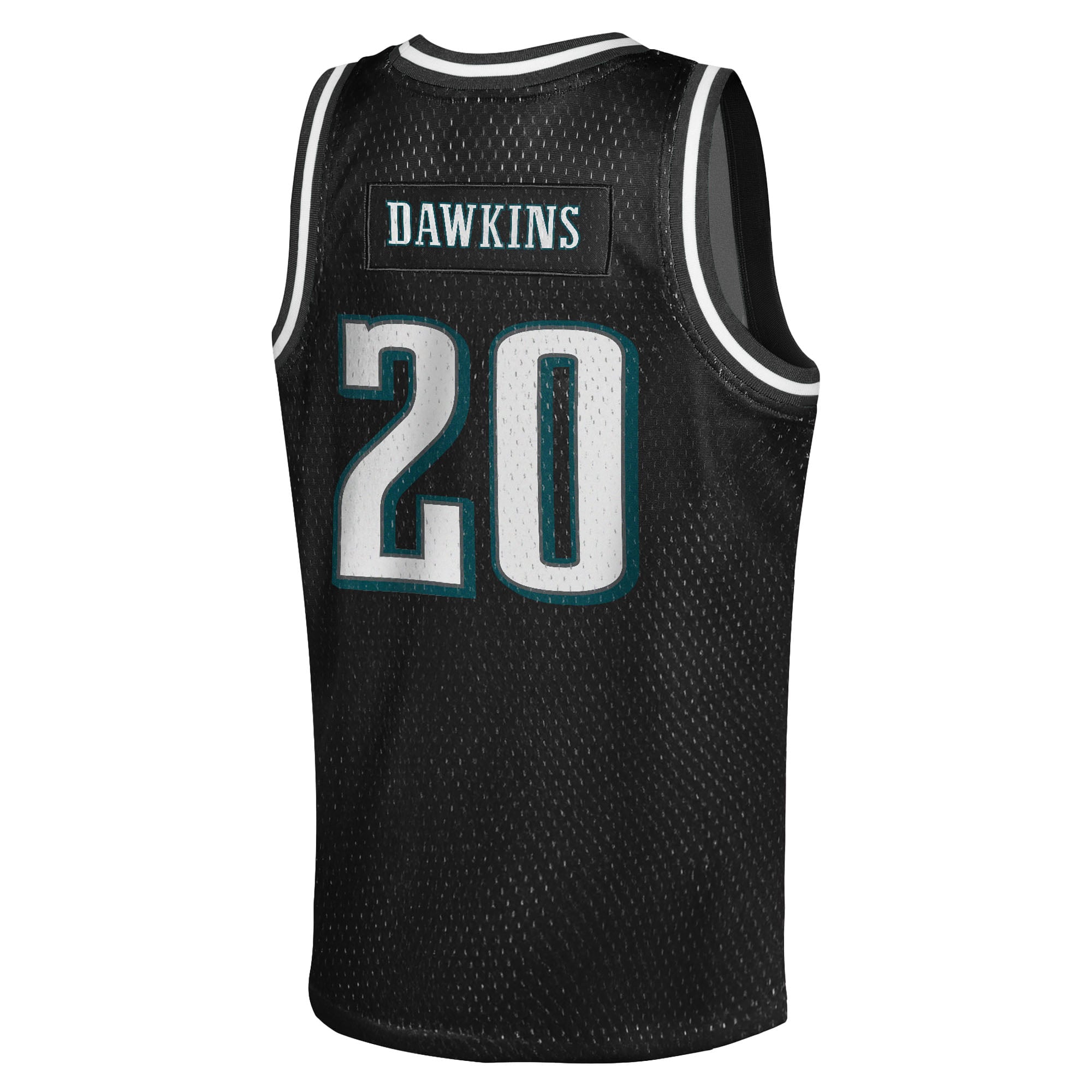 Brian Dawkins Philadelphia Eagles Youth Retired Player Basketball Fashion Jersey - Black - Image 4