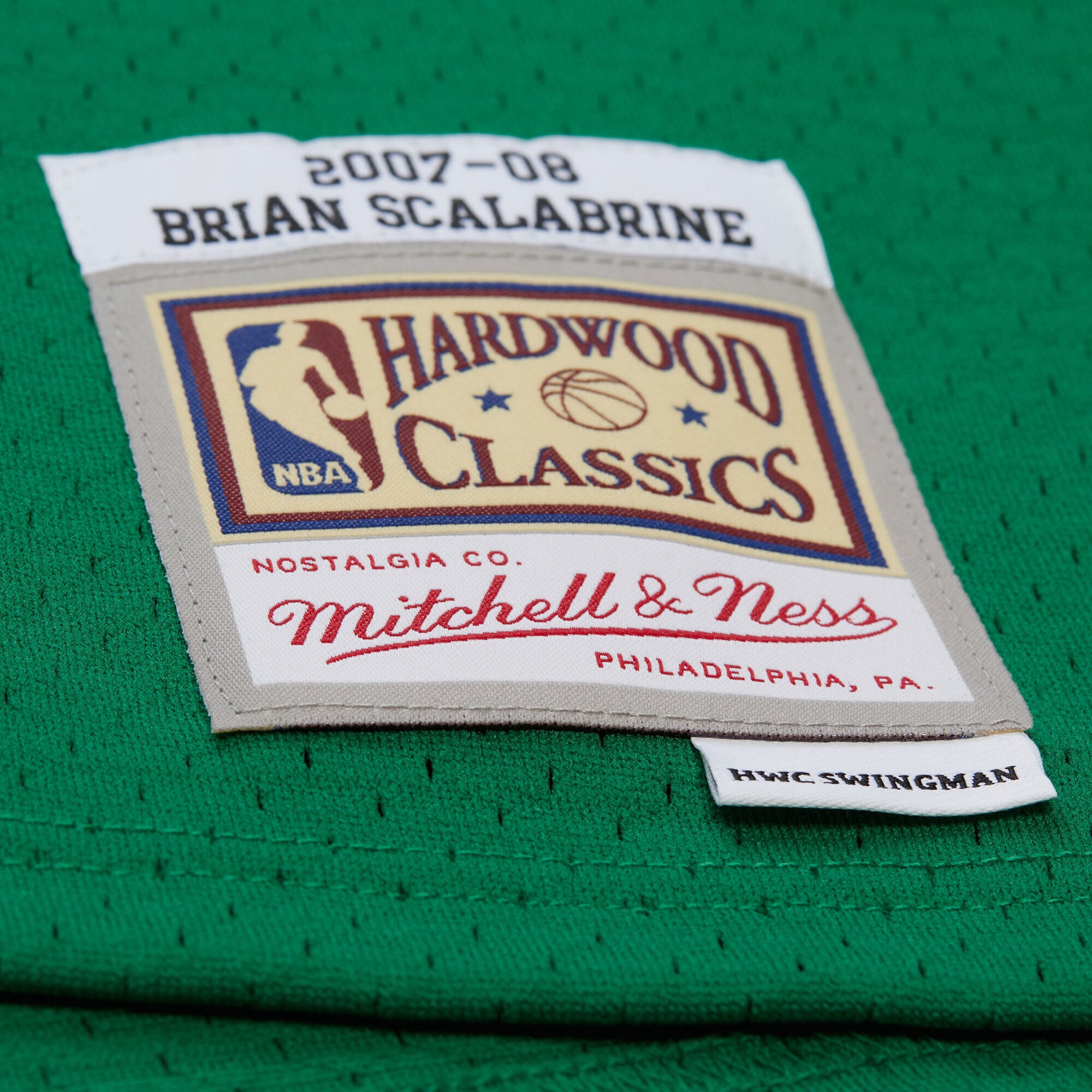 Brian Scalabrine Boston Celtics 2007/08 Hardwood Classics Swingman Jersey - Kelly Green - Image 7