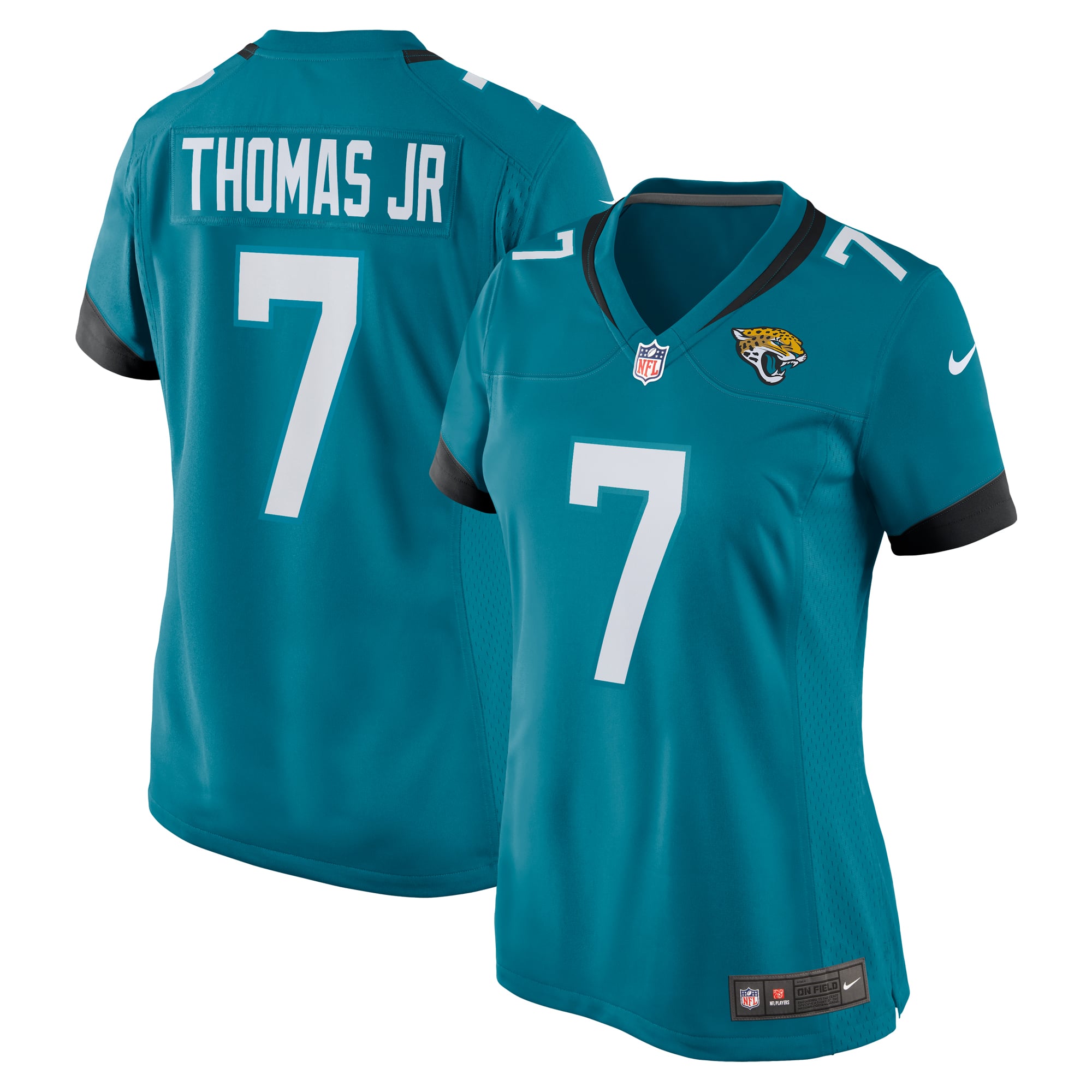 Brian Thomas Jr. Jacksonville Jaguars Women's Game Jersey - Teal - Image 2