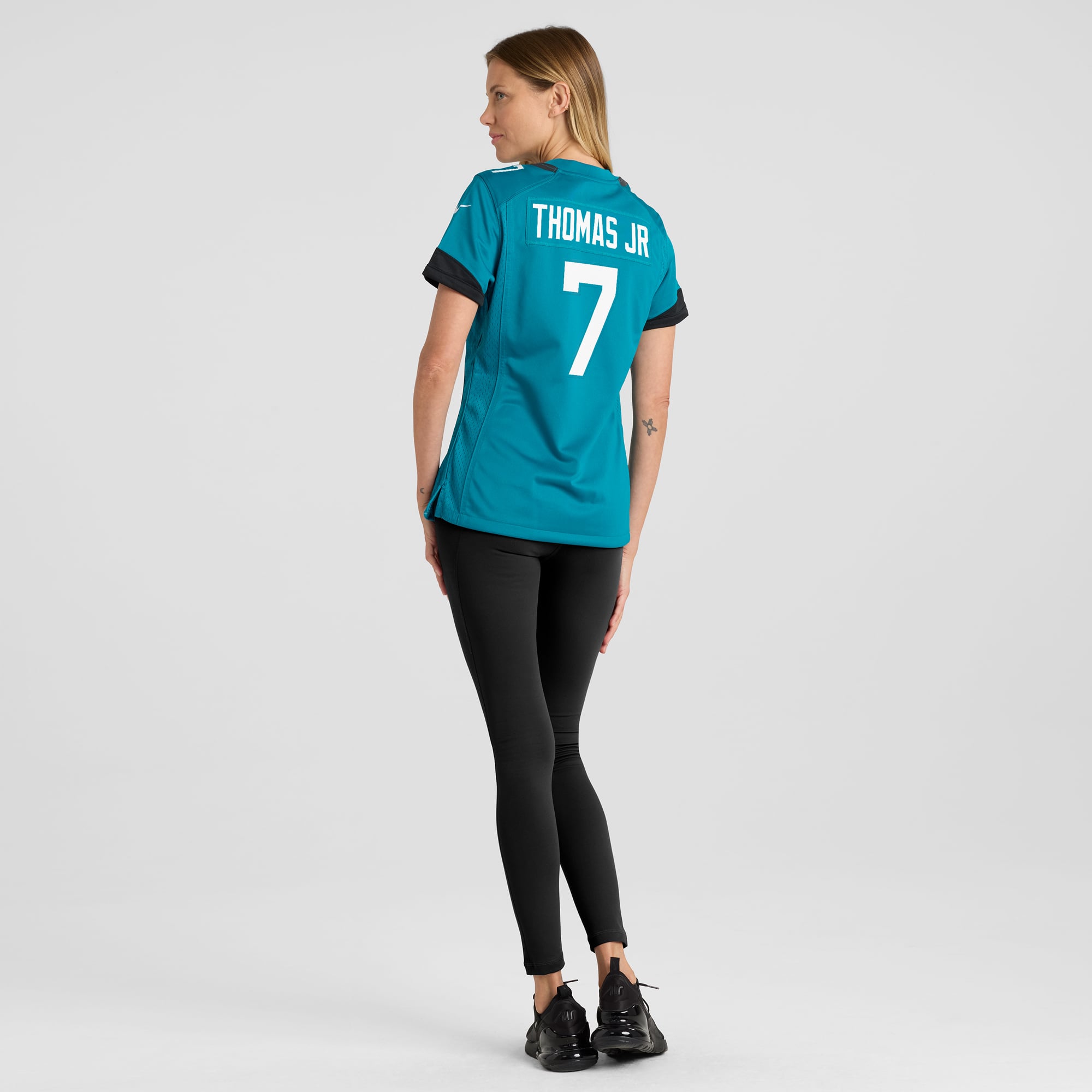 Brian Thomas Jr. Jacksonville Jaguars Women's Game Jersey - Teal - Image 6
