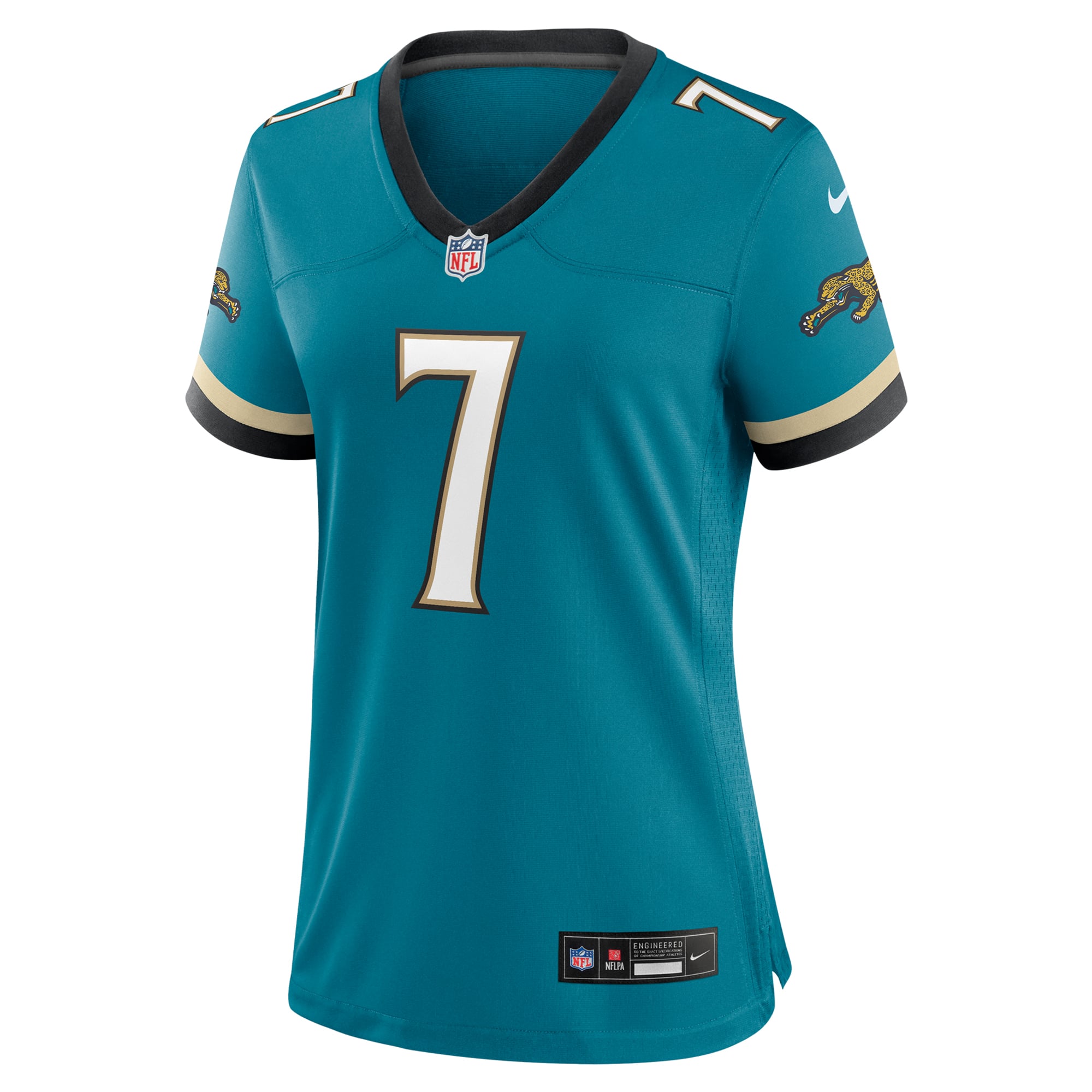 Brian Thomas Jr. Jacksonville Jaguars Women's Prowler Throwback Game Jersey - Teal - Image 3