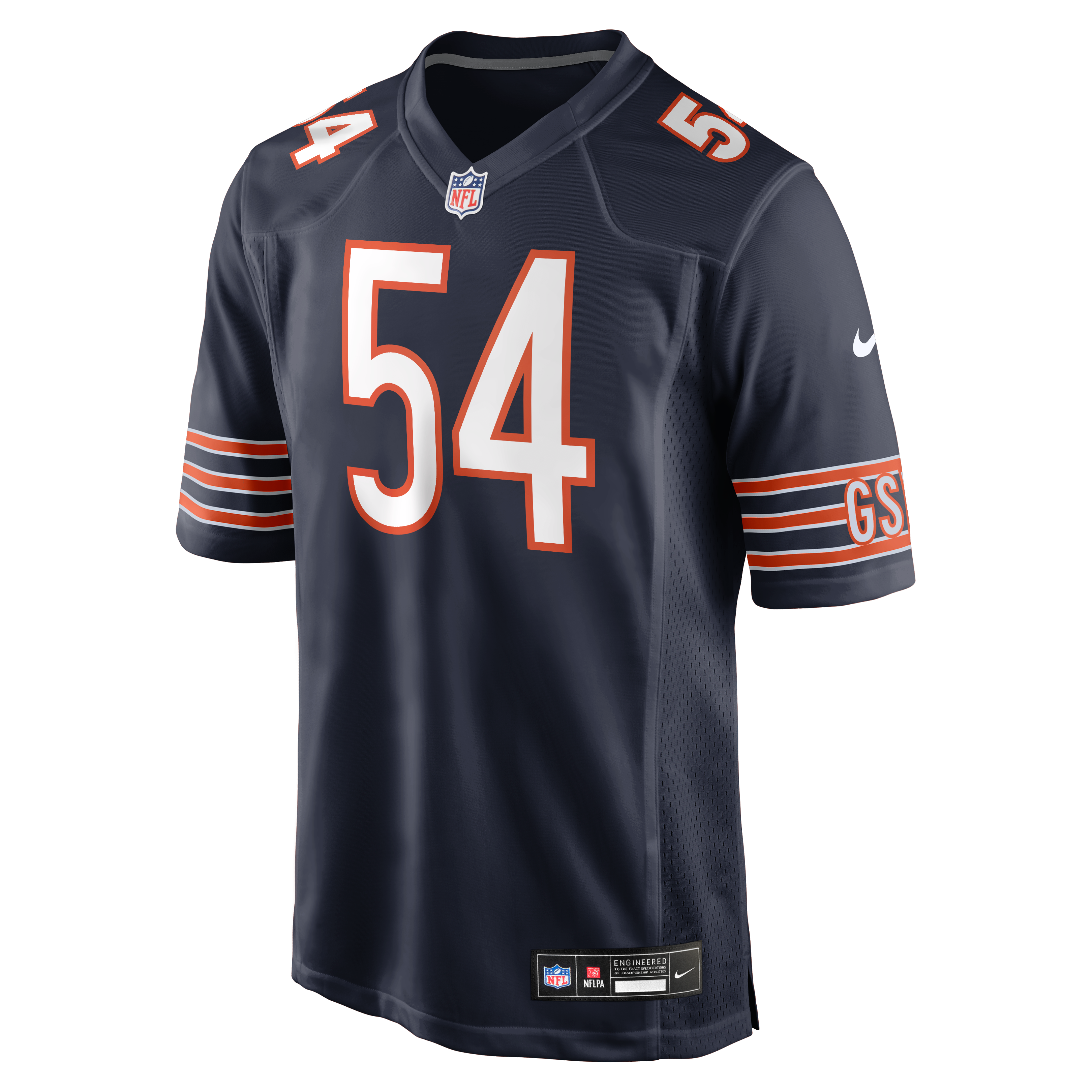 Brian Urlacher Chicago Bears Game Retired Player Jersey - Navy - Image 3