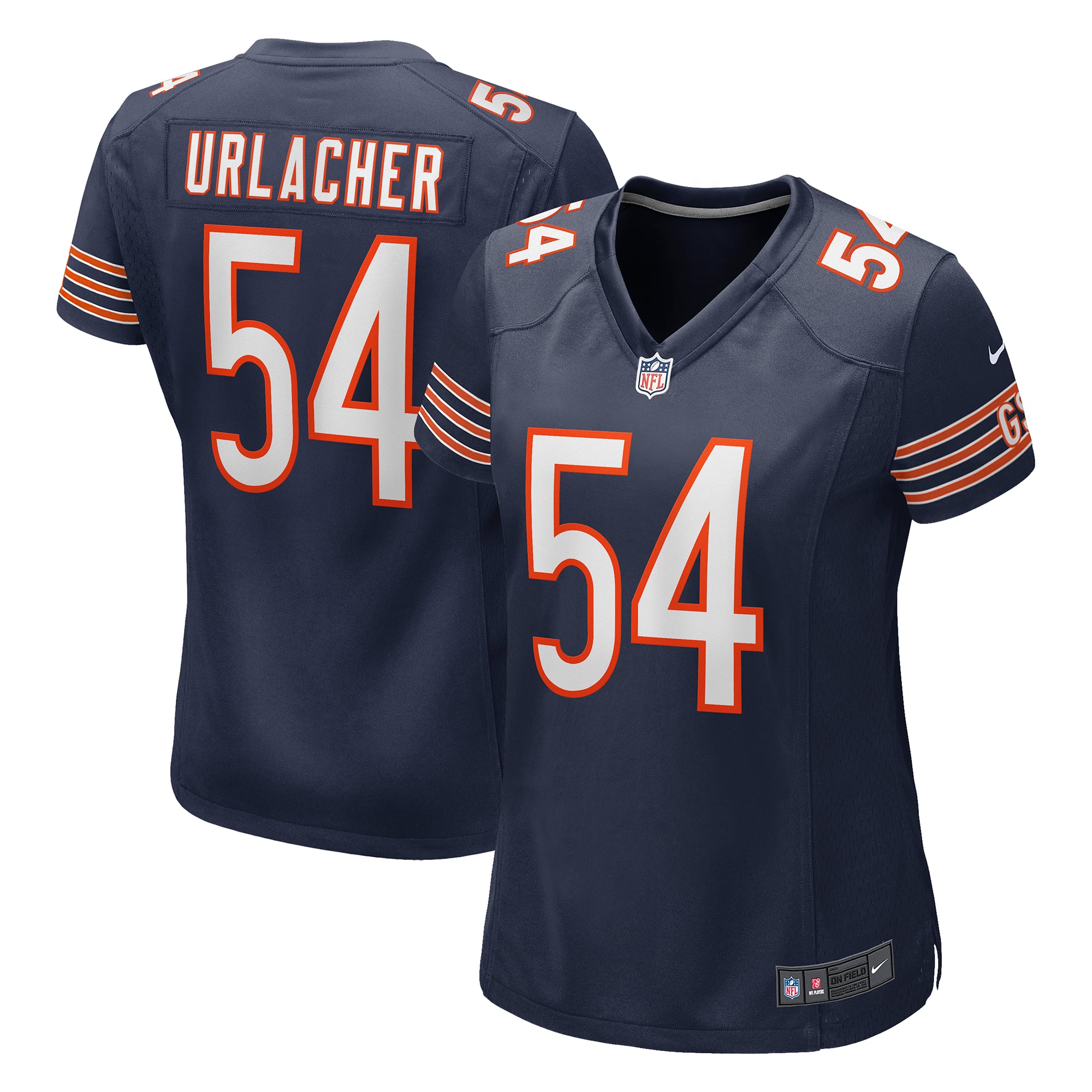 Brian Urlacher Chicago Bears Women's Retired Player Jersey - Navy