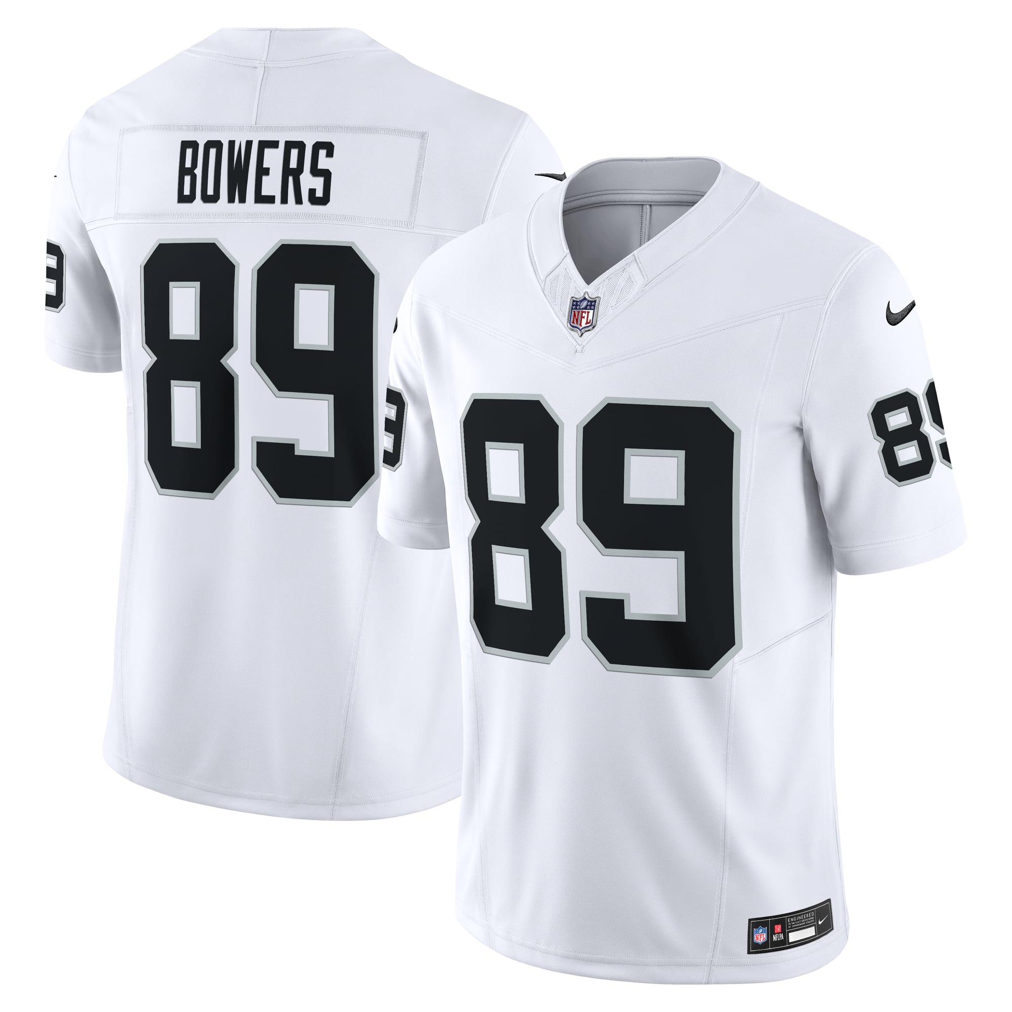 Brock Bowers Las Vegas Raiders Vapor F.U.S.E. Limited Jersey - White - Image 2