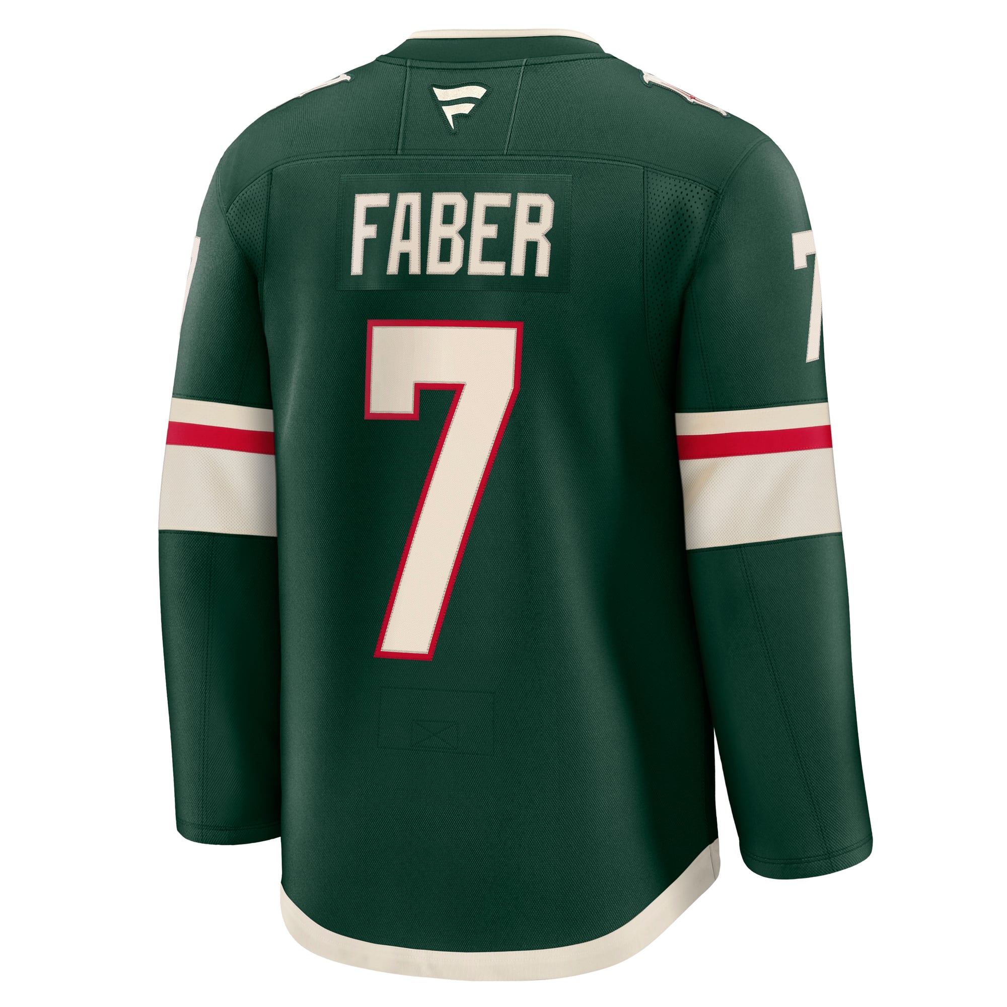Brock Faber Minnesota Wild Anniversary Premium Jersey - Green - Image 4