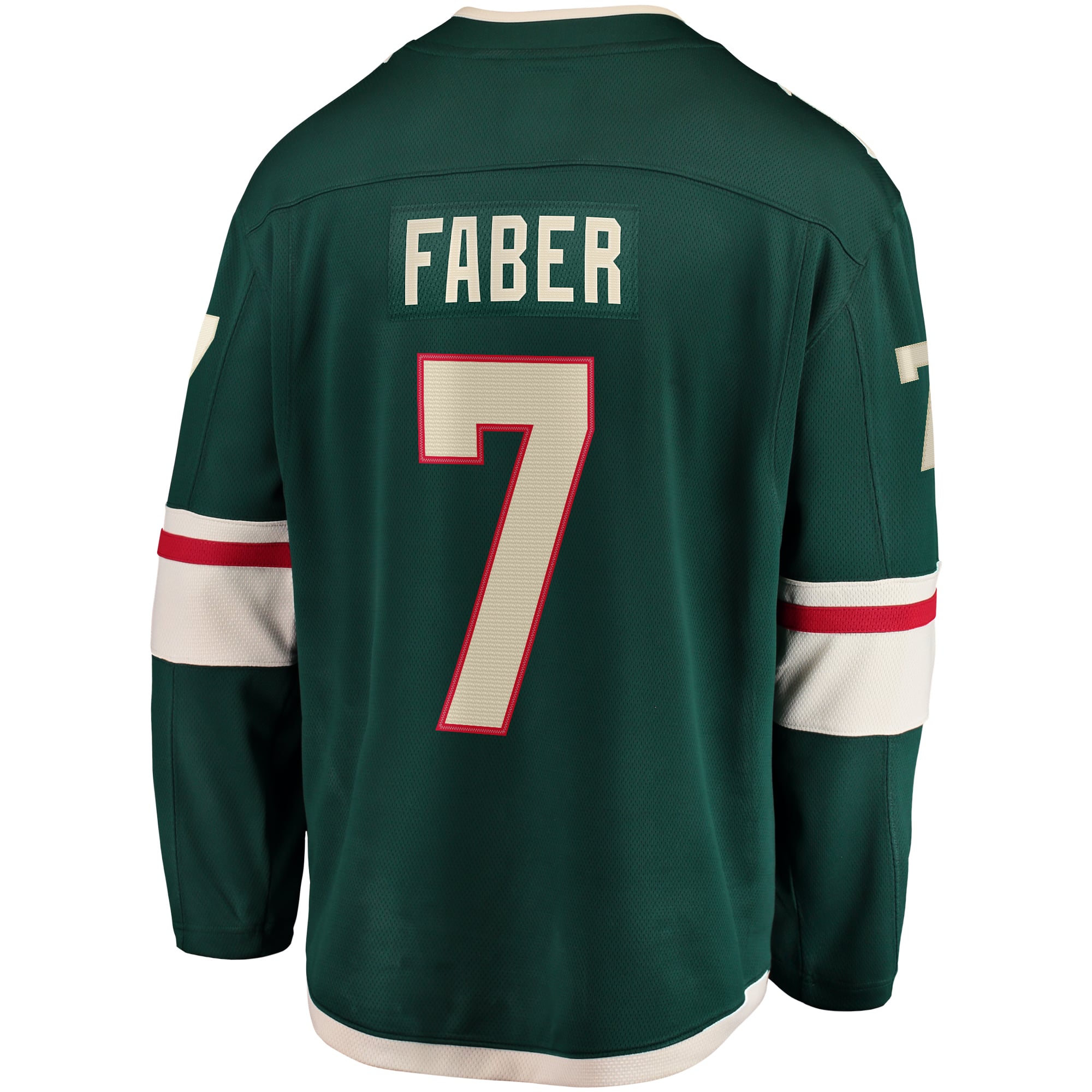 Brock Faber Minnesota Wild Home Breakaway Player Jersey - Green - Image 4