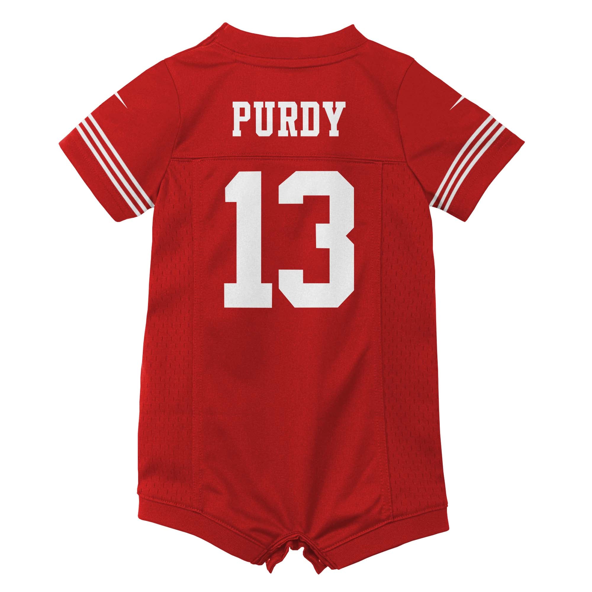 Brock Purdy San Francisco 49ers Newborn & Infant Game Romper Jersey - Scarlet - Image 4