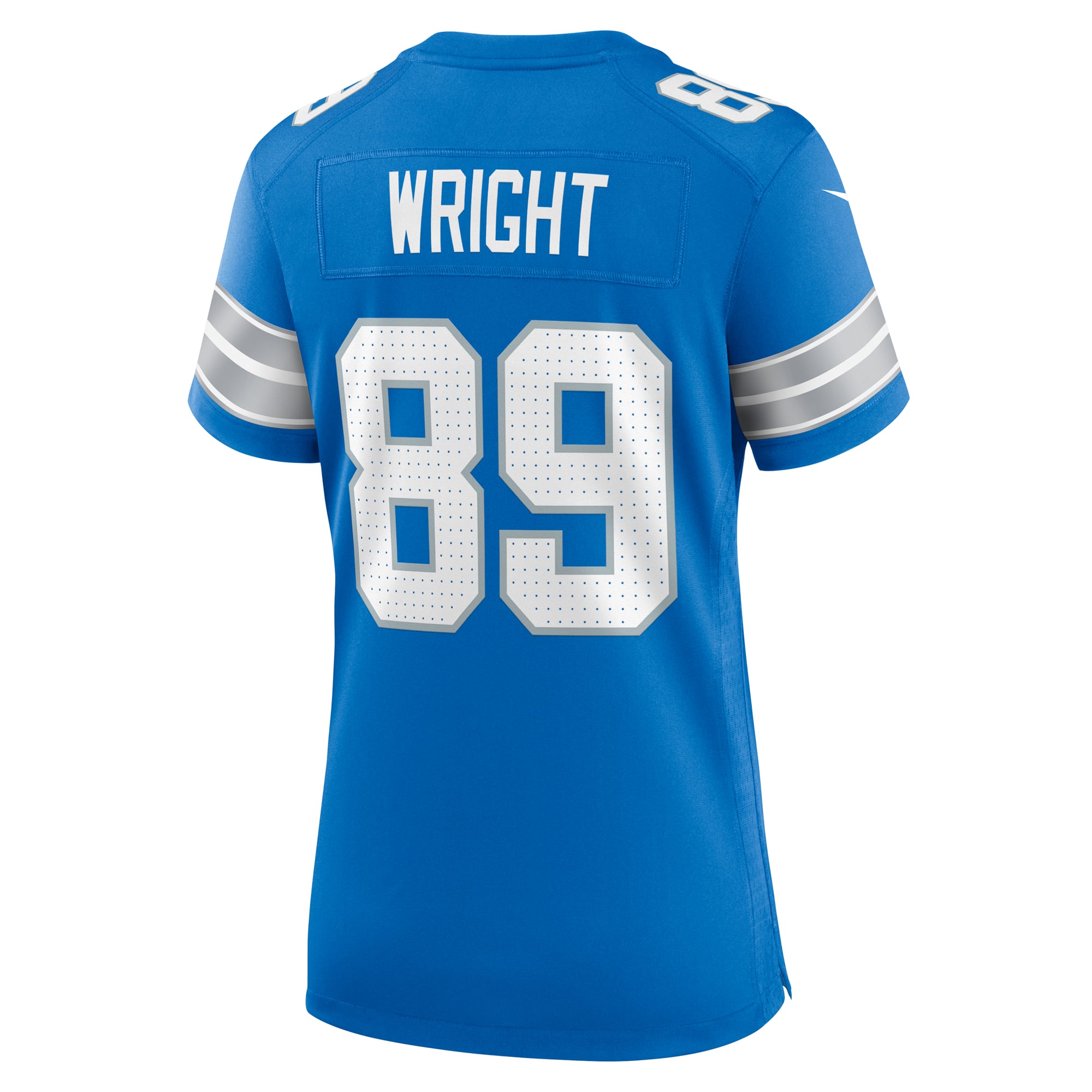 Brock Wright Detroit Lions Women's Team Game Jersey - Blue - Image 4
