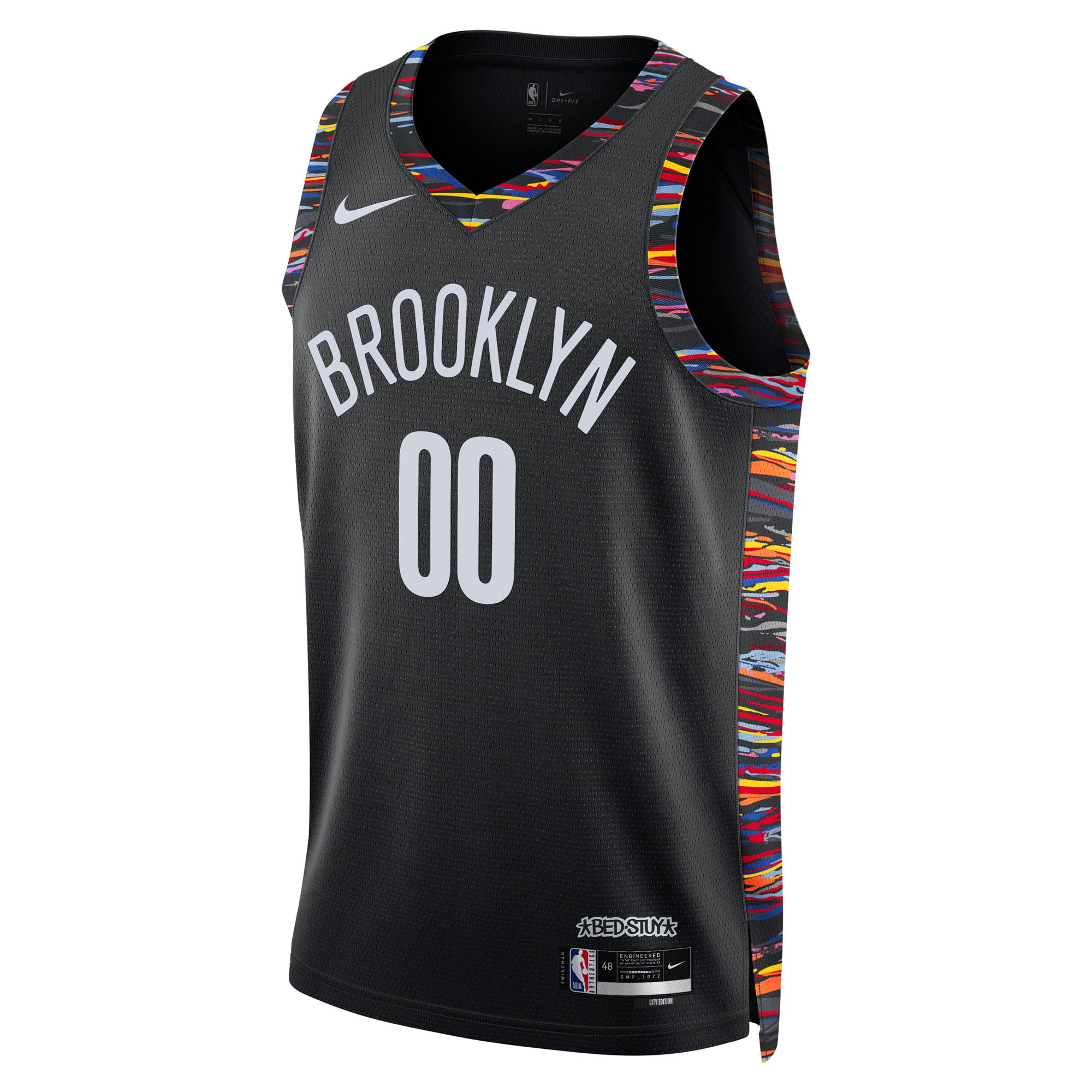 Brooklyn Nets Unisex 2025/26 City Edition Swingman Custom Jersey - Black - Image 3