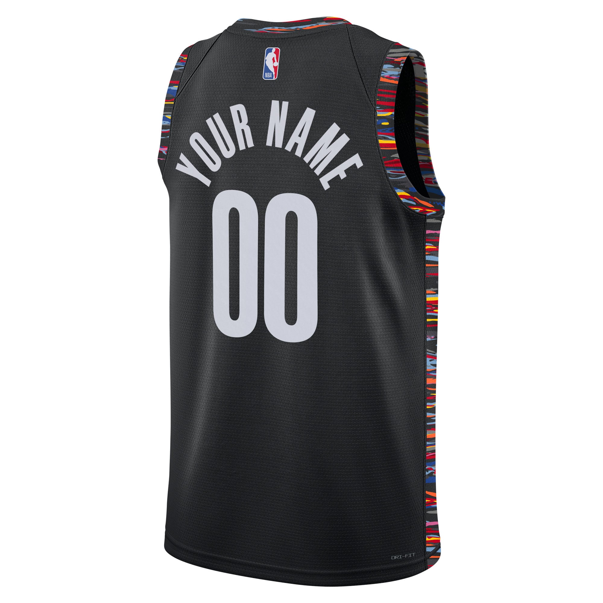 Brooklyn Nets Unisex 2025/26 City Edition Swingman Custom Jersey - Black - Image 4