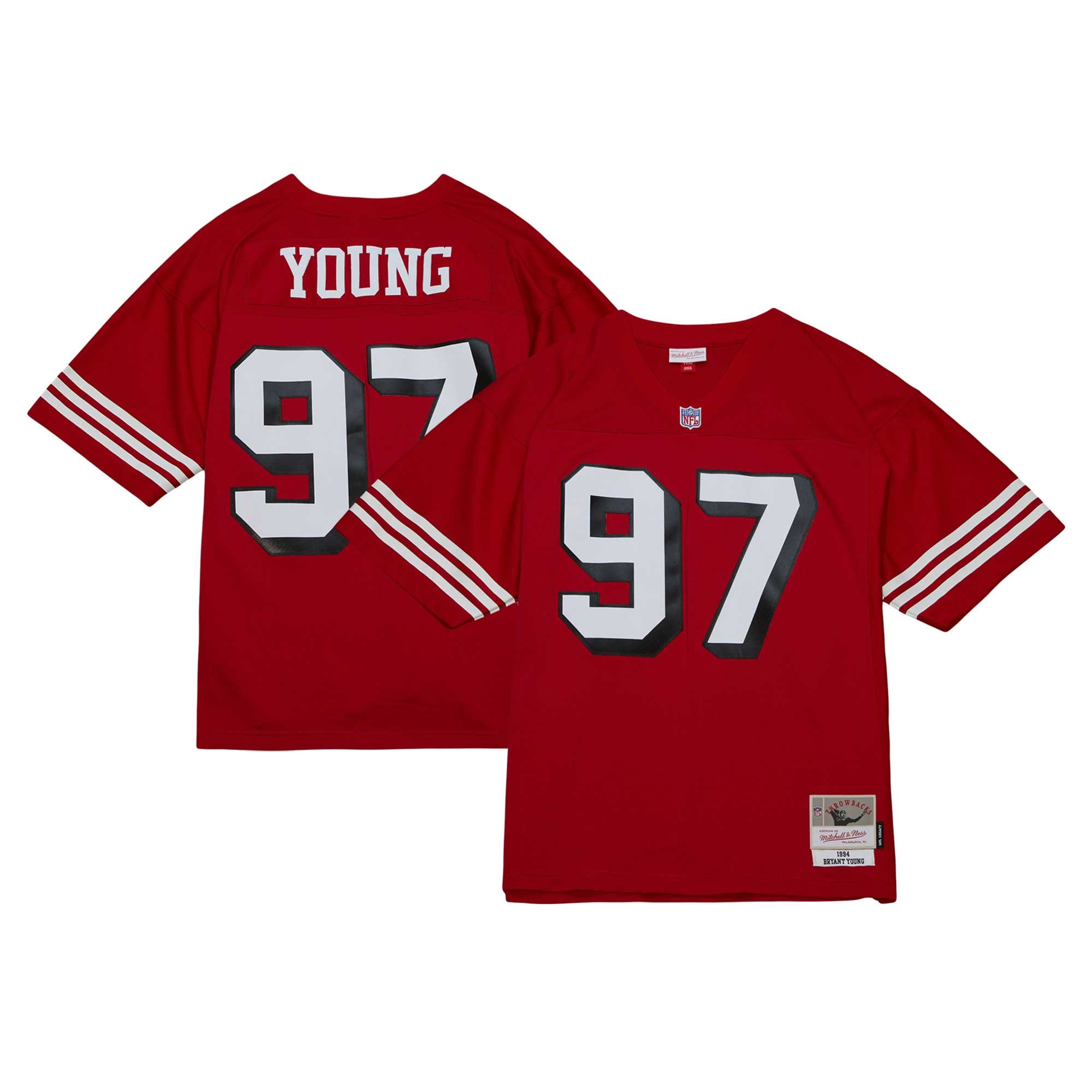 Bryant Young San Francisco 49ers Legacy Jersey - Scarlet - Image 2