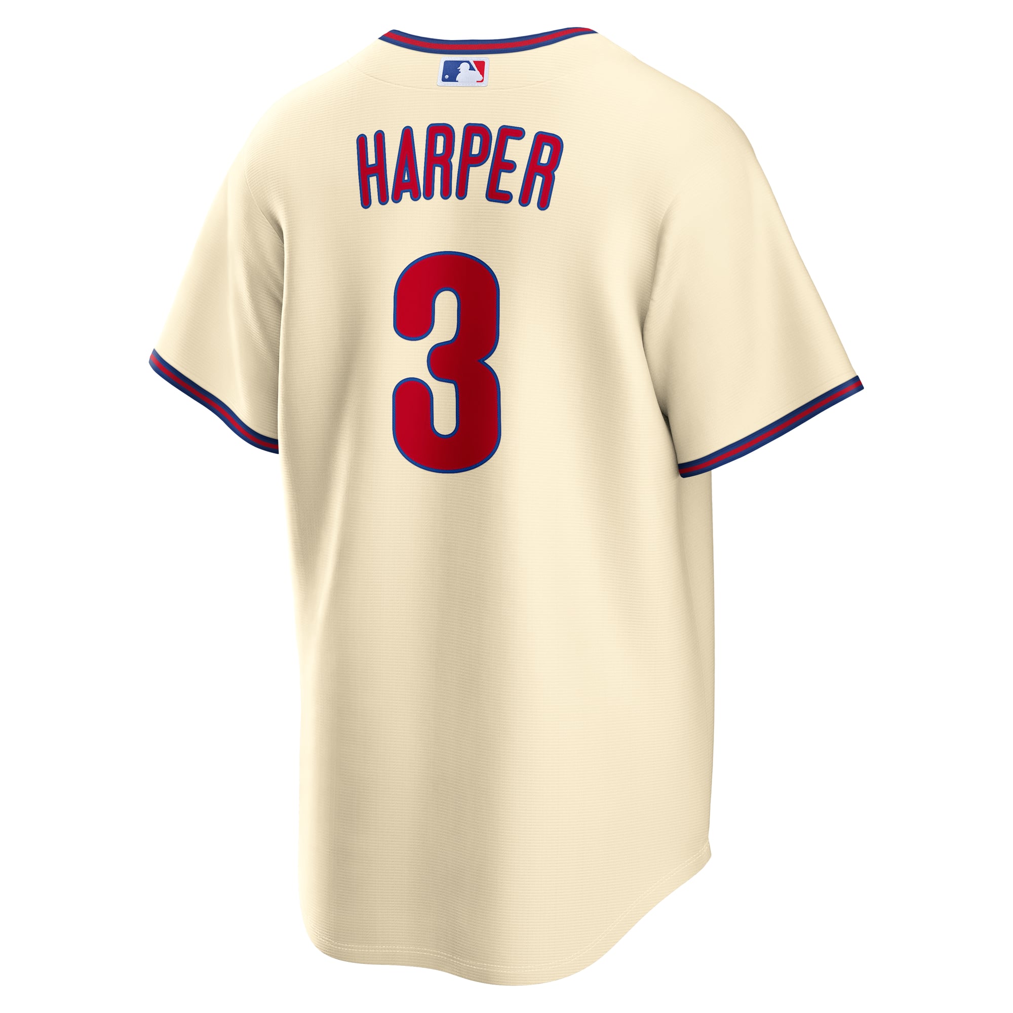 Bryce Harper Philadelphia Phillies Alternate Jersey - Cream - Image 4