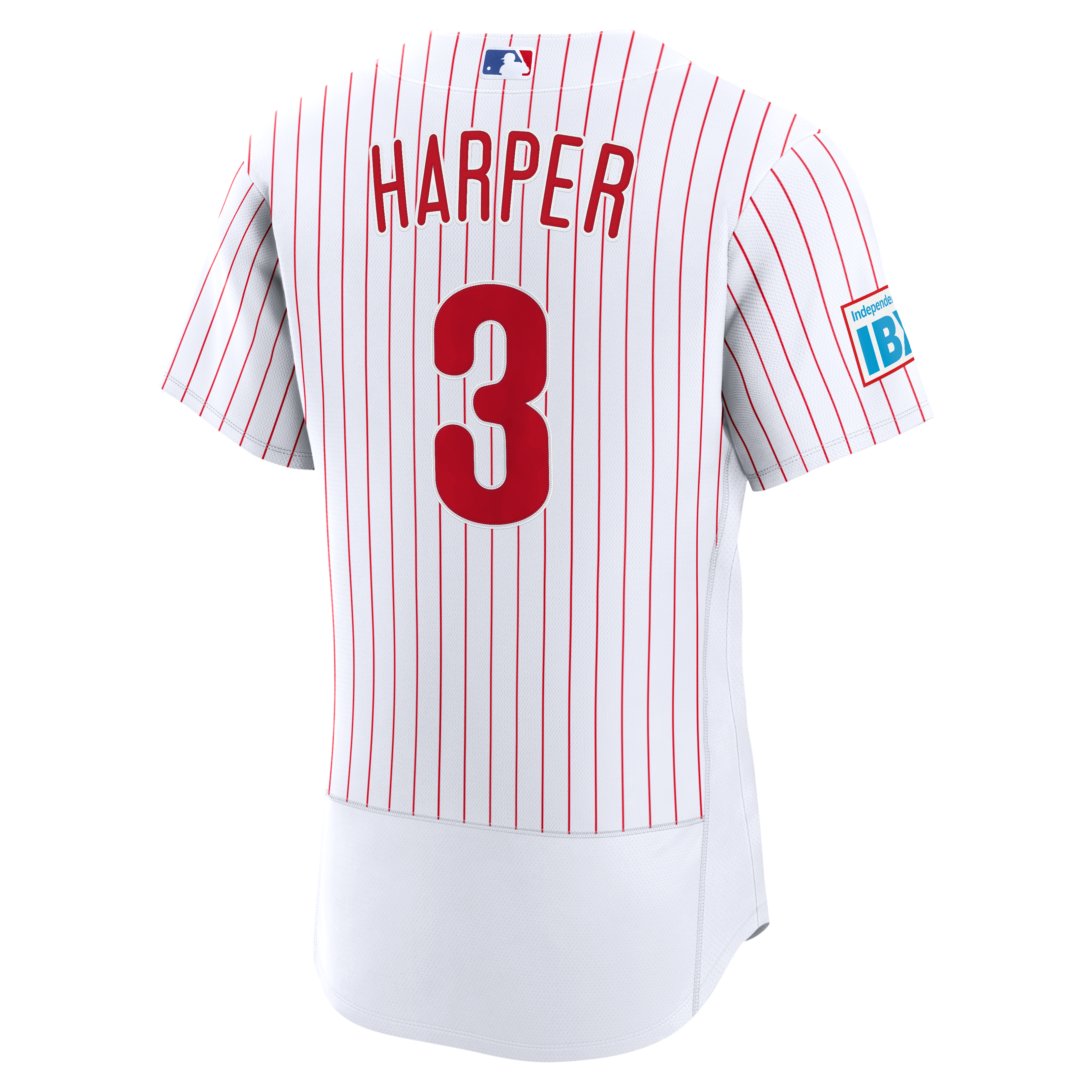 Bryce Harper Philadelphia Phillies Alternate Sponsor Patch Jersey - White - Image 4