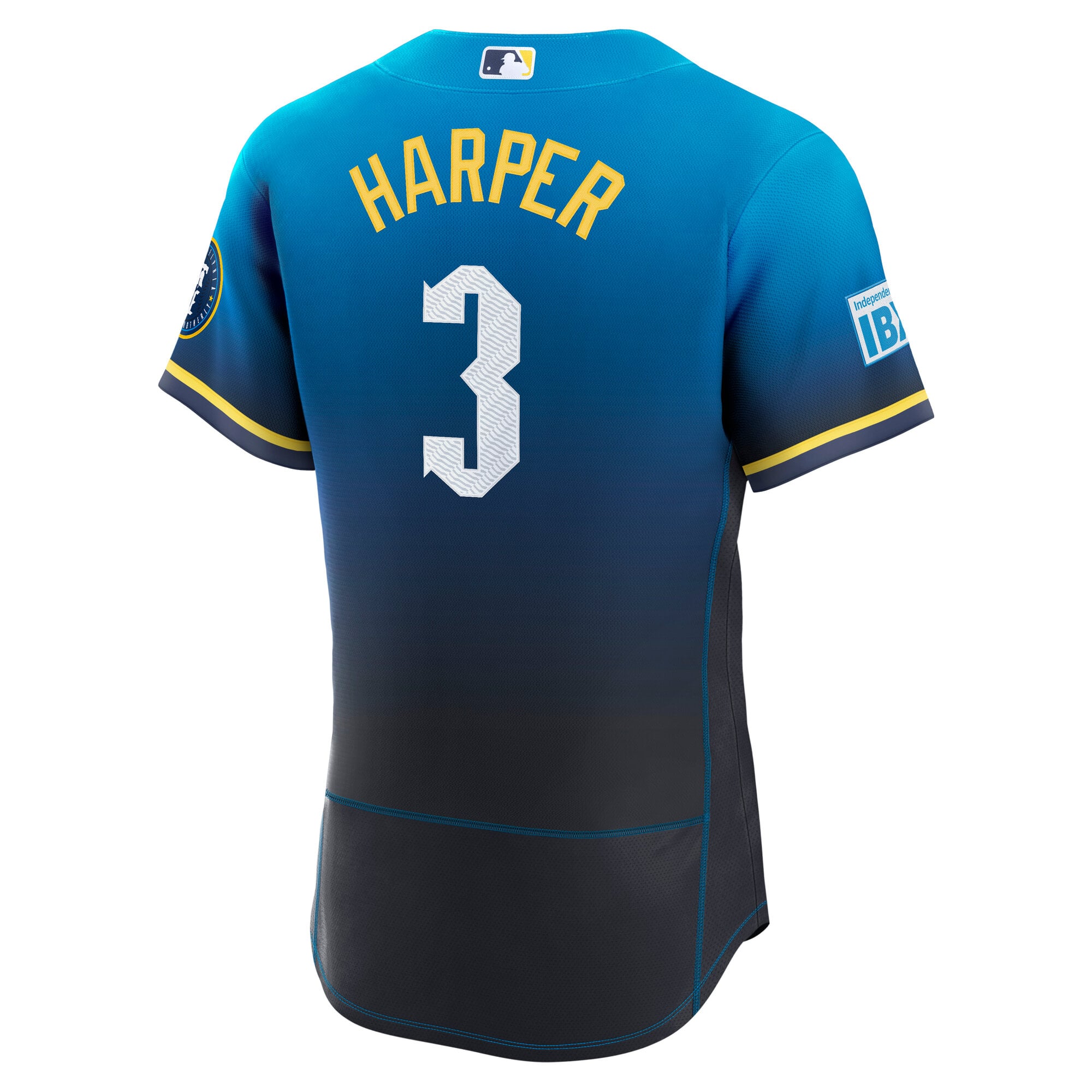 Bryce Harper Philadelphia Phillies City Connect Sponsor Patch Jersey - Blue - Image 4