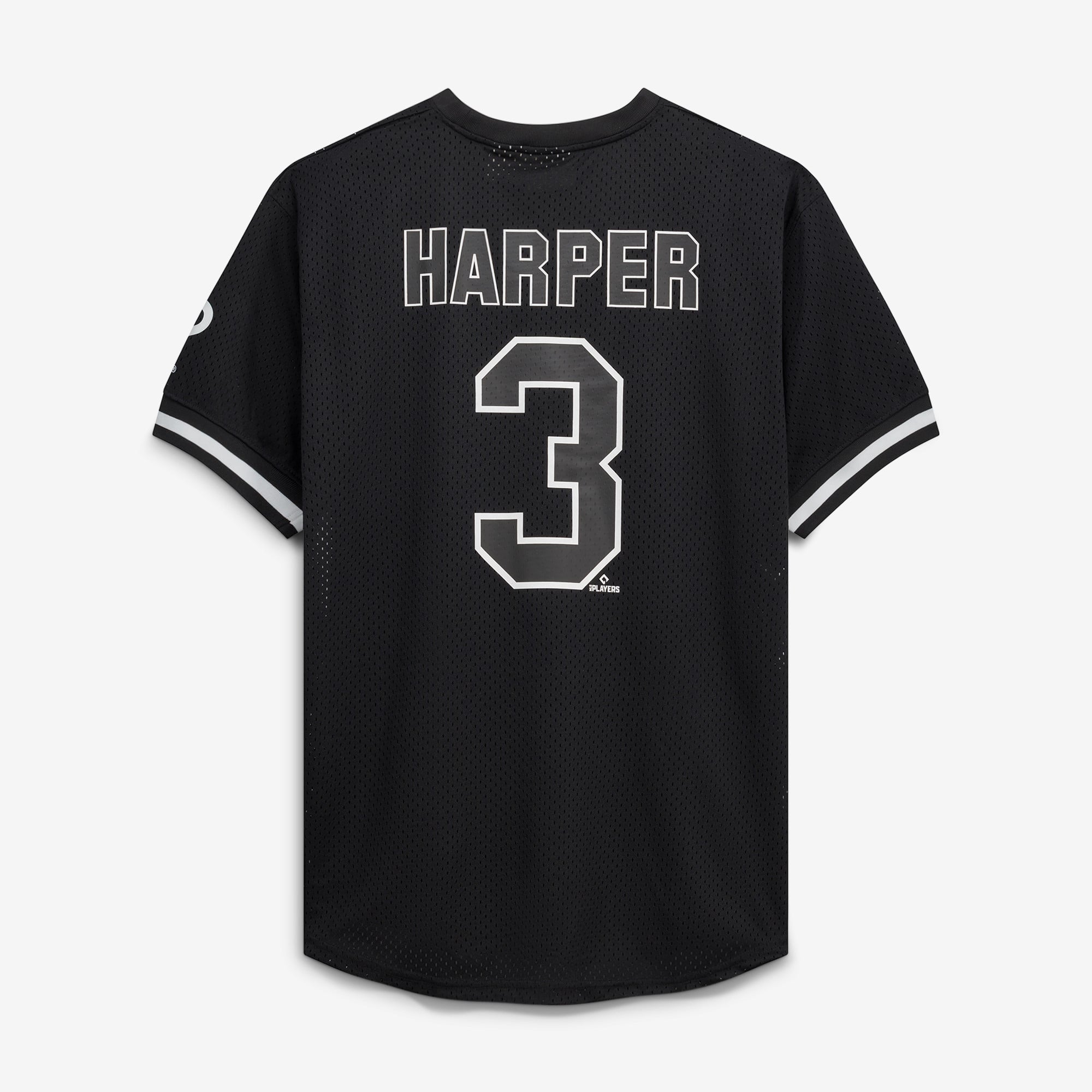 Bryce Harper Philadelphia Phillies Big & Tall Heavyweight Mesh Jersey - Black/White - Image 4
