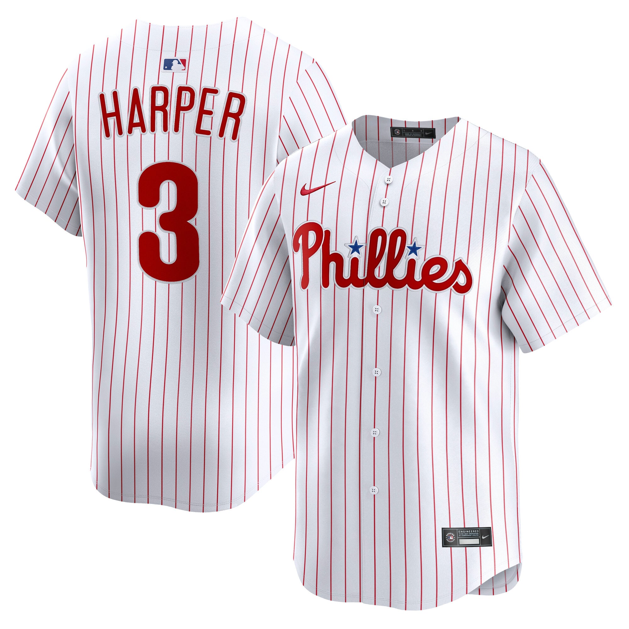 Bryce Harper Philadelphia Phillies Home Limited Player Jersey - White - Image 2
