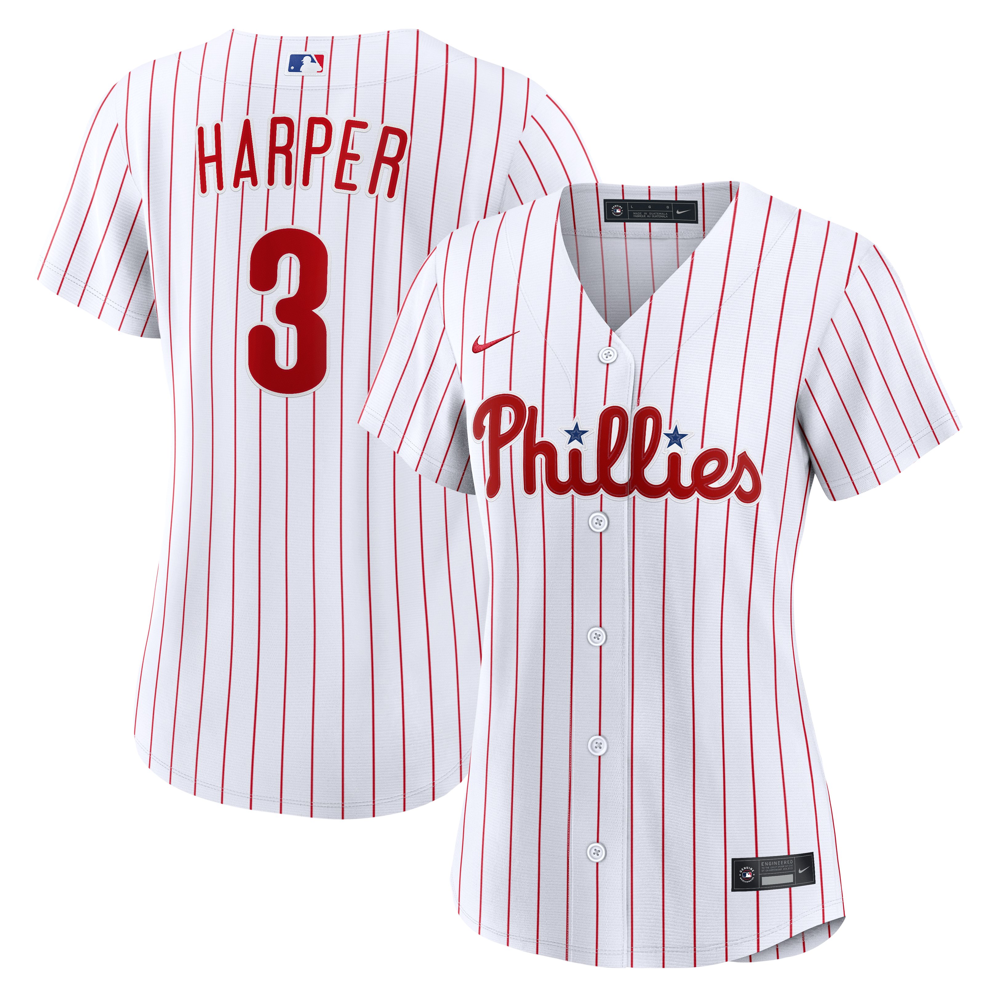 Bryce Harper Philadelphia Phillies Women's Home Jersey - White