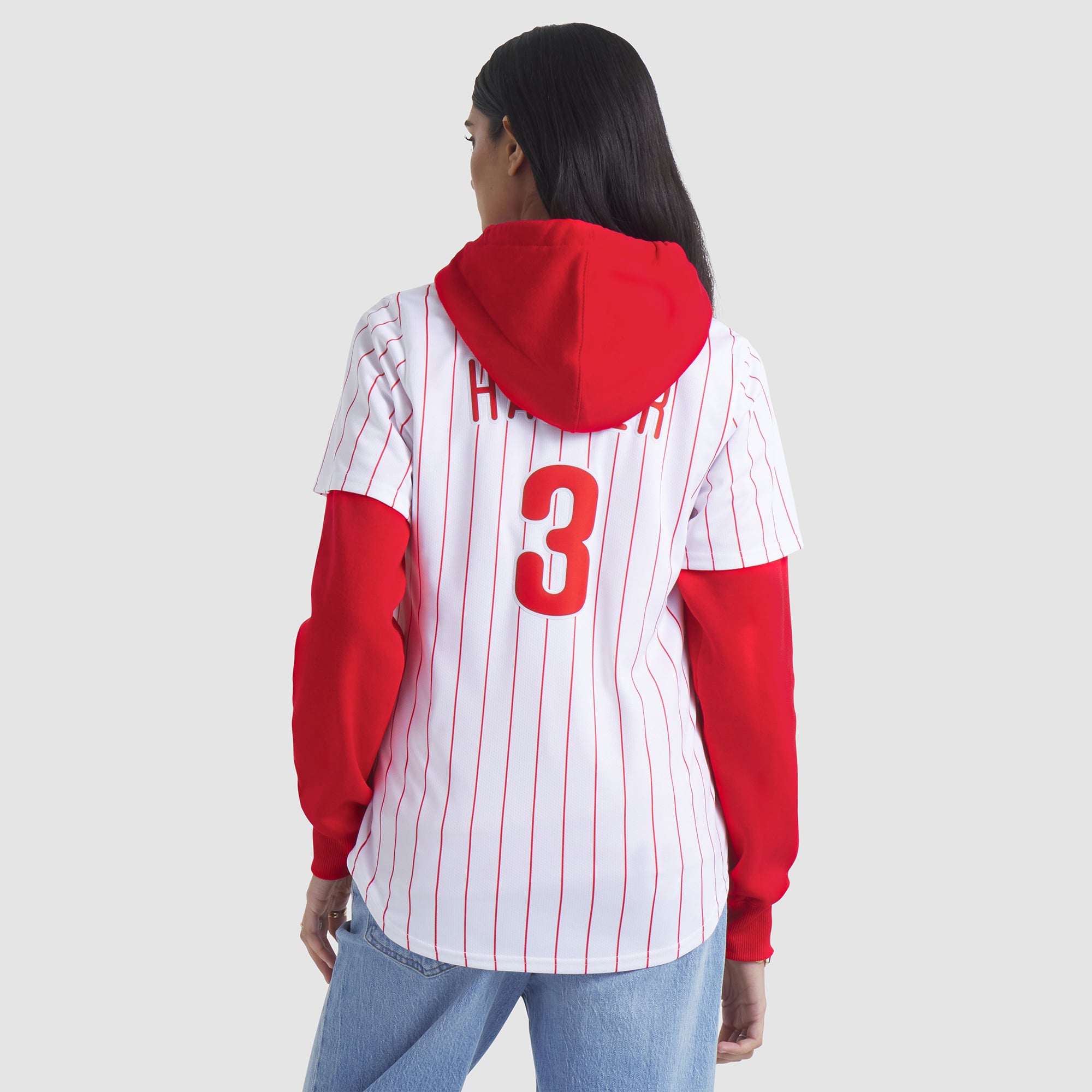 Bryce Harper Philadelphia Phillies Women's Home Limited Player Jersey - White - Image 6