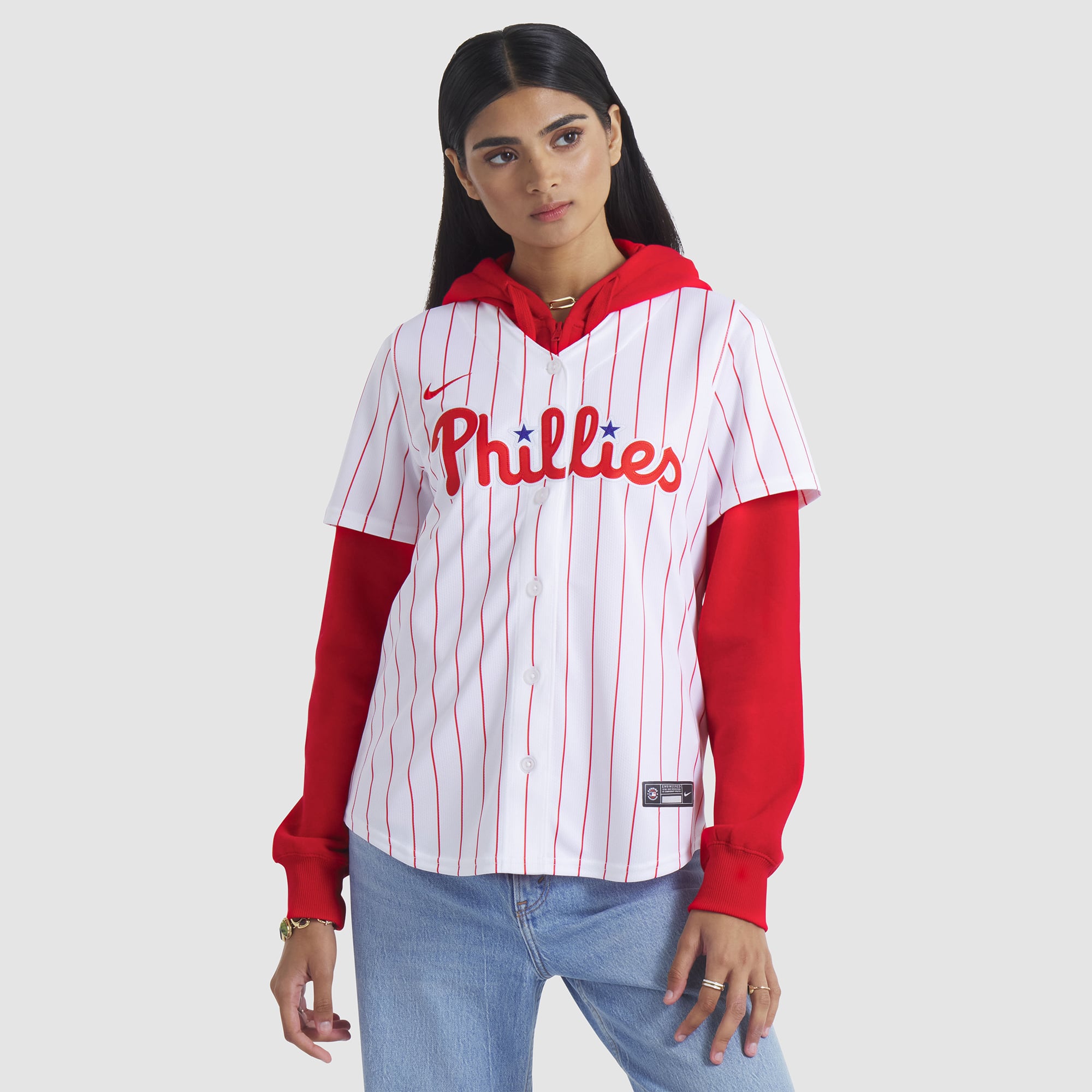 Bryce Harper Philadelphia Phillies Women's Home Limited Player Jersey - White - Image 5