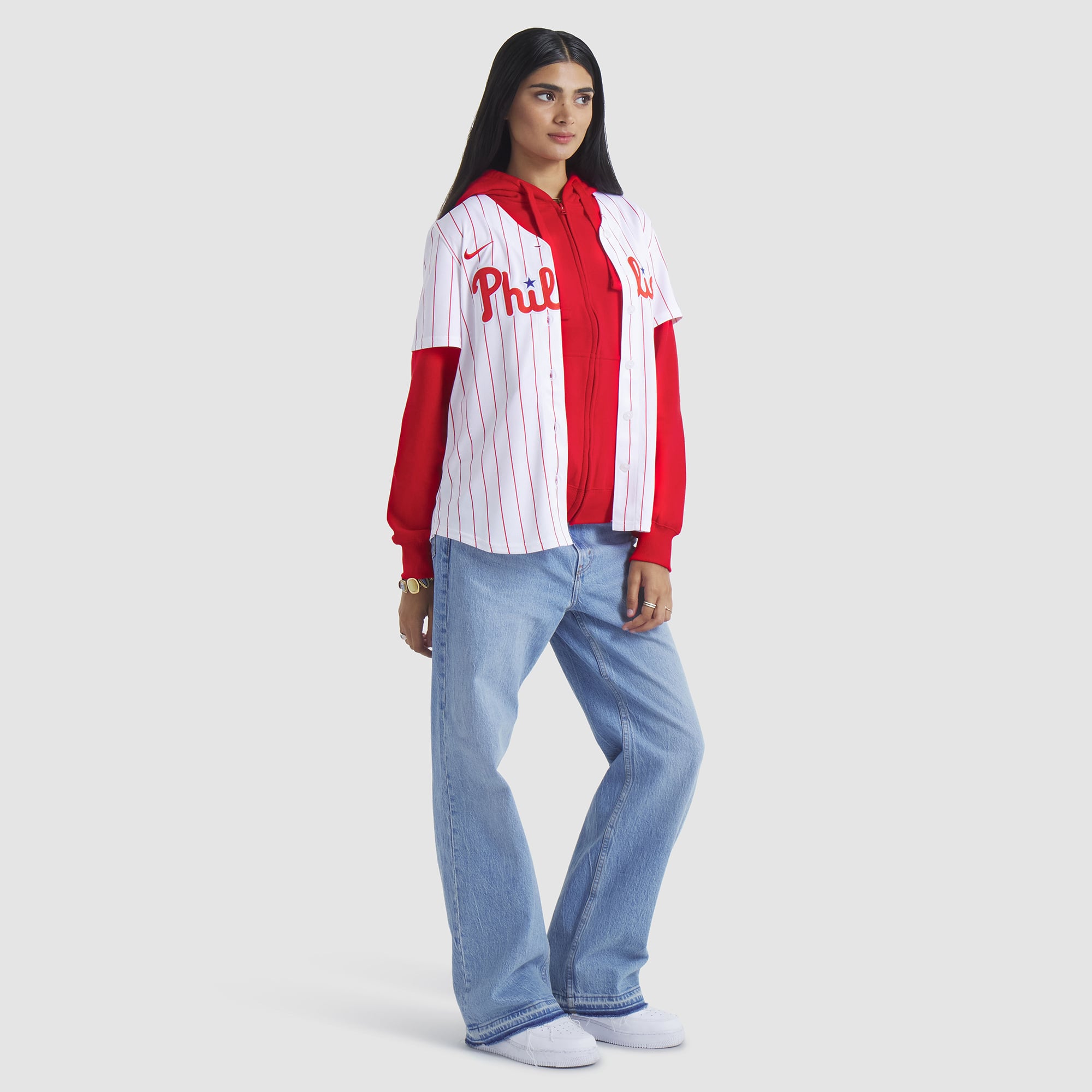 Bryce Harper Philadelphia Phillies Women's Home Limited Player Jersey - White - Image 7