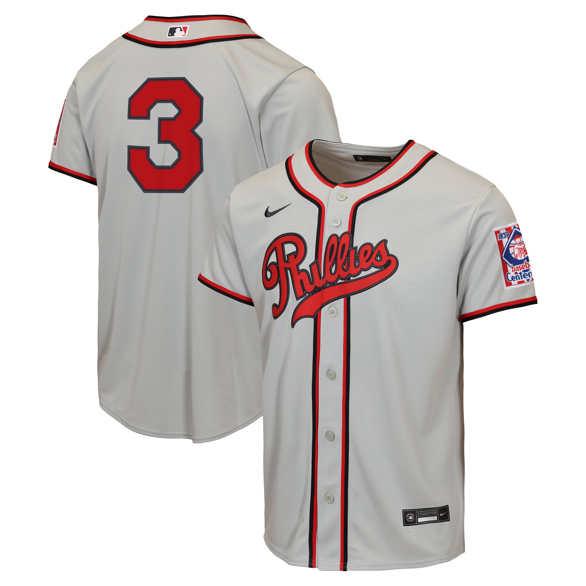 Bryce Harper Philadelphia Phillies Youth 2026 Field of Dreams Jersey - Gray