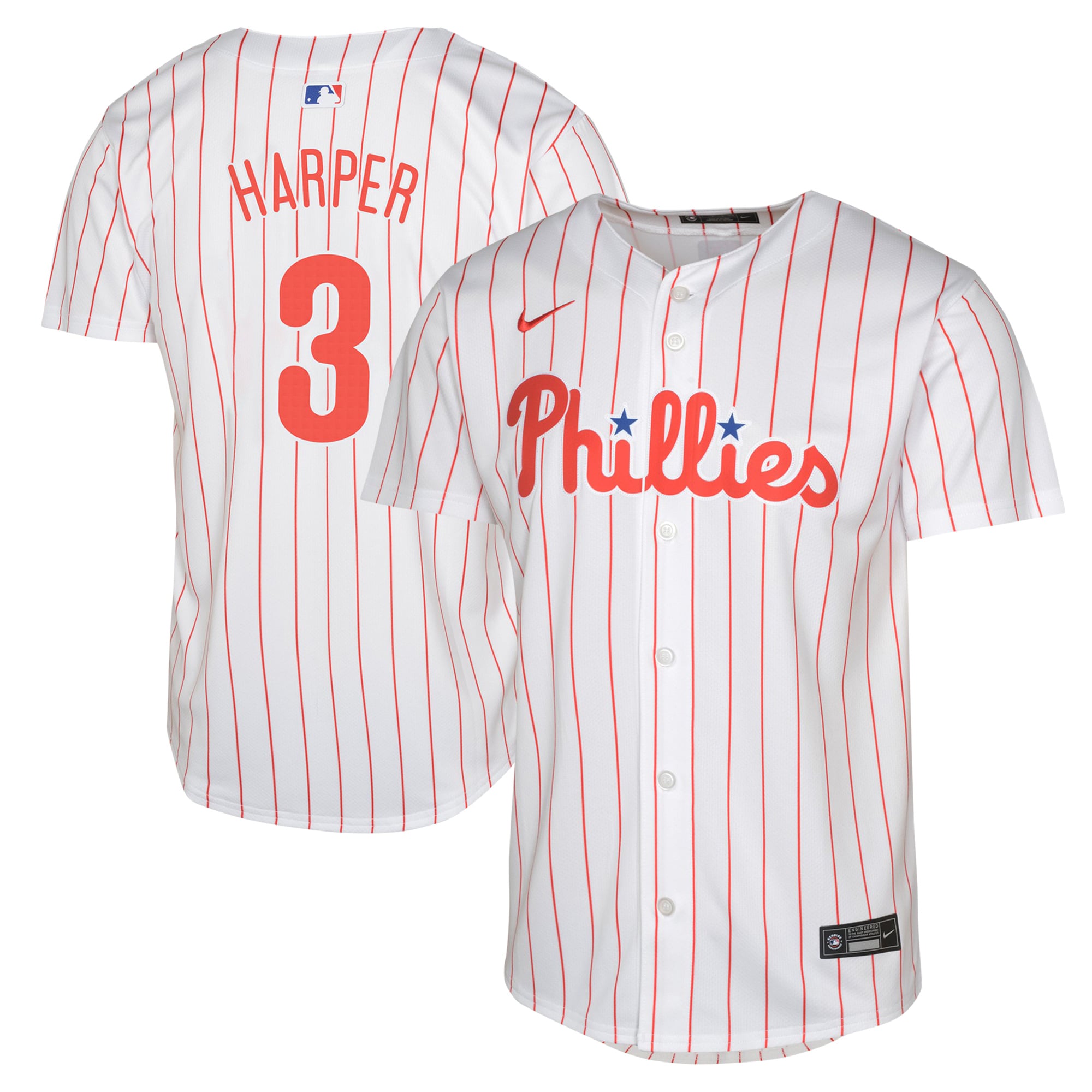 Bryce Harper Philadelphia Phillies Youth Limited Player Jersey - White - Image 2