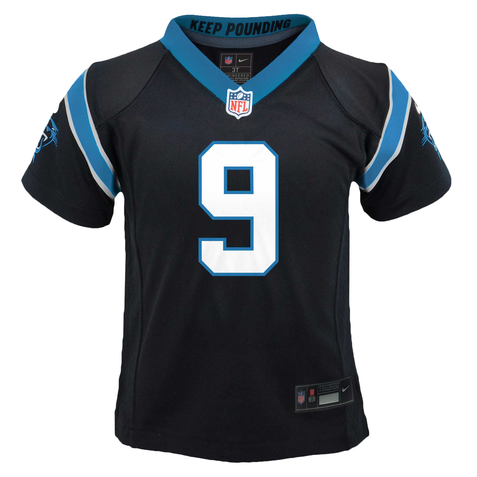 Bryce Young Carolina Panthers Infant Team Player Game Jersey - Black - Image 3