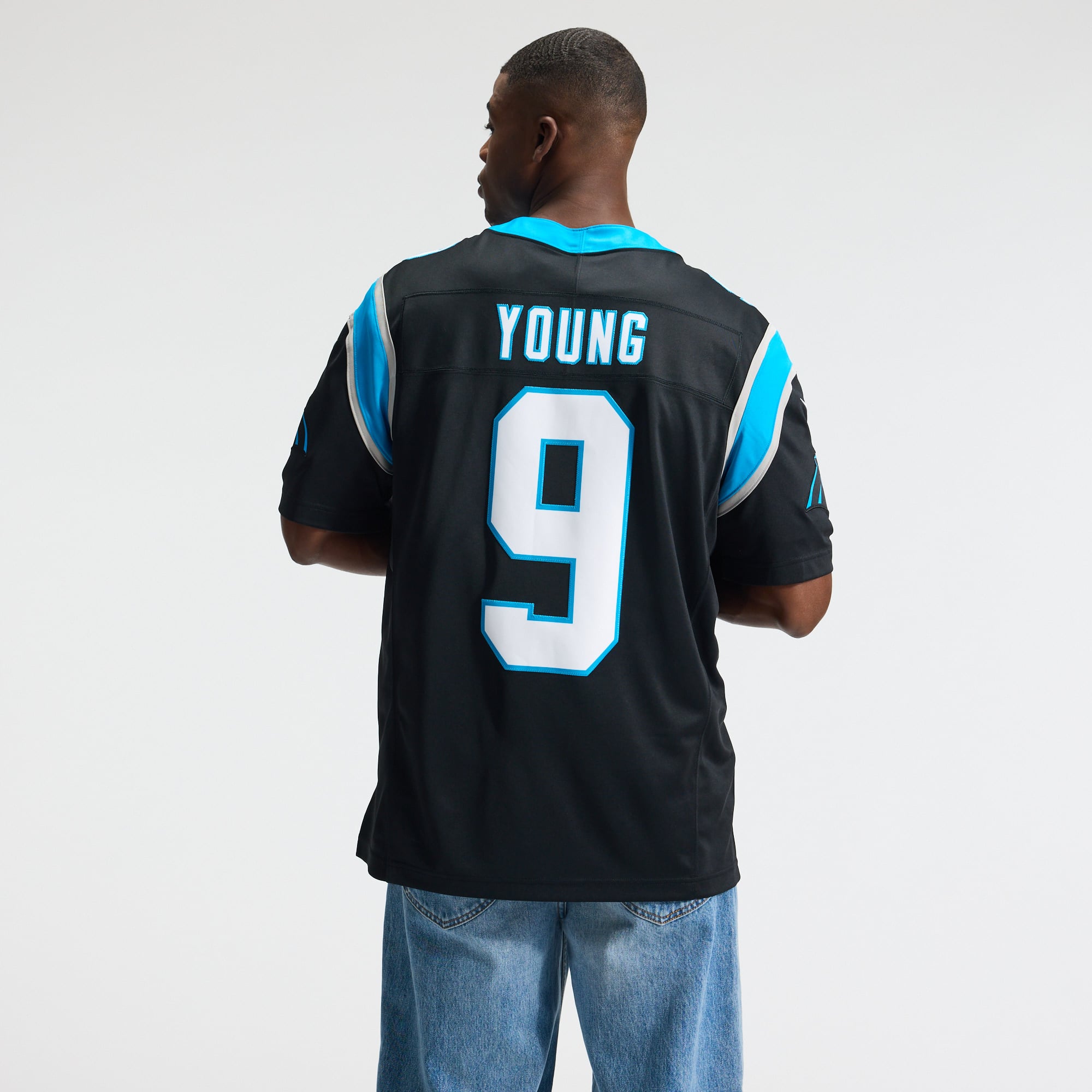 Bryce Young Carolina Panthers Team Vapor F.U.S.E. Stitched Limited Jersey - Black - Image 4