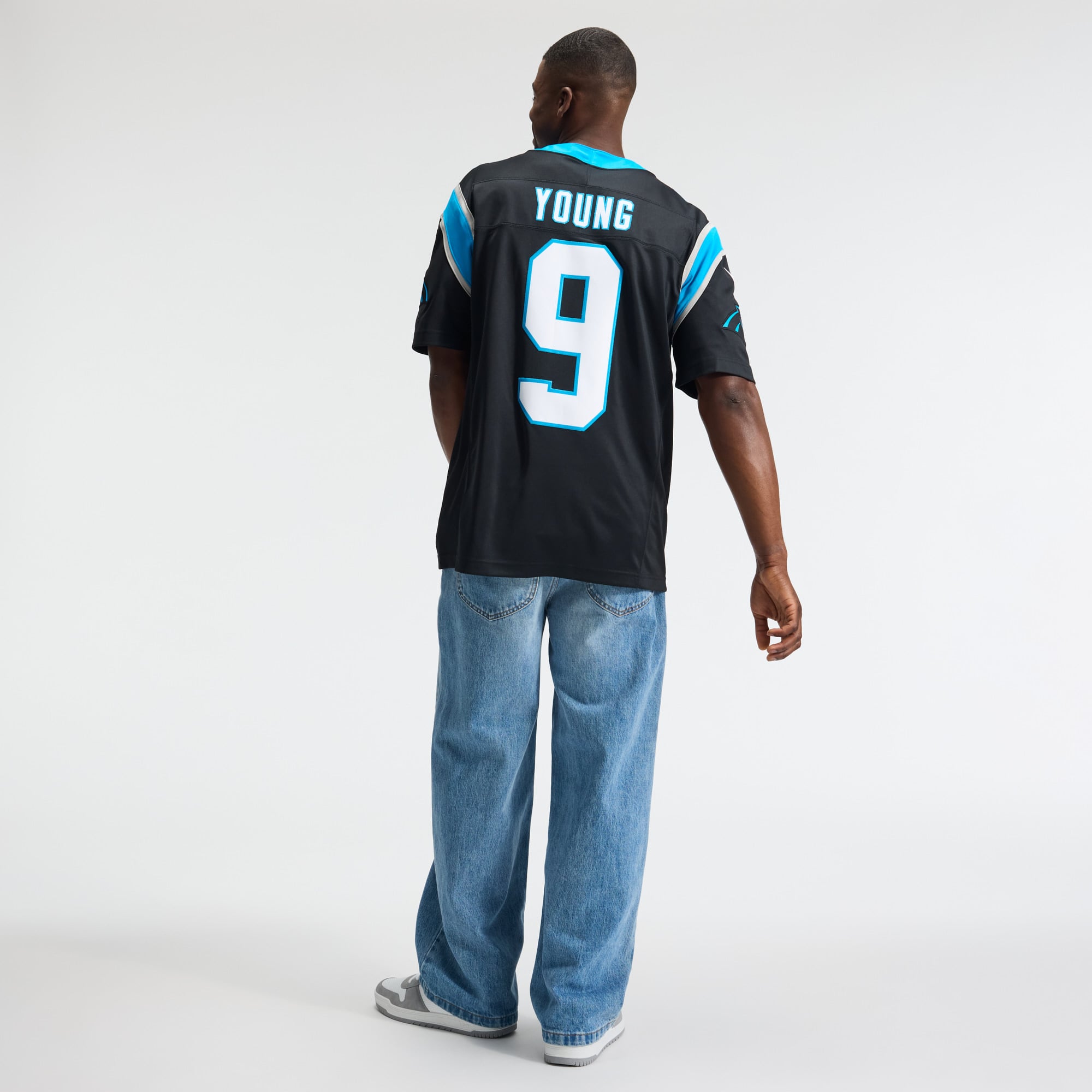 Bryce Young Carolina Panthers Team Vapor F.U.S.E. Stitched Limited Jersey - Black - Image 6