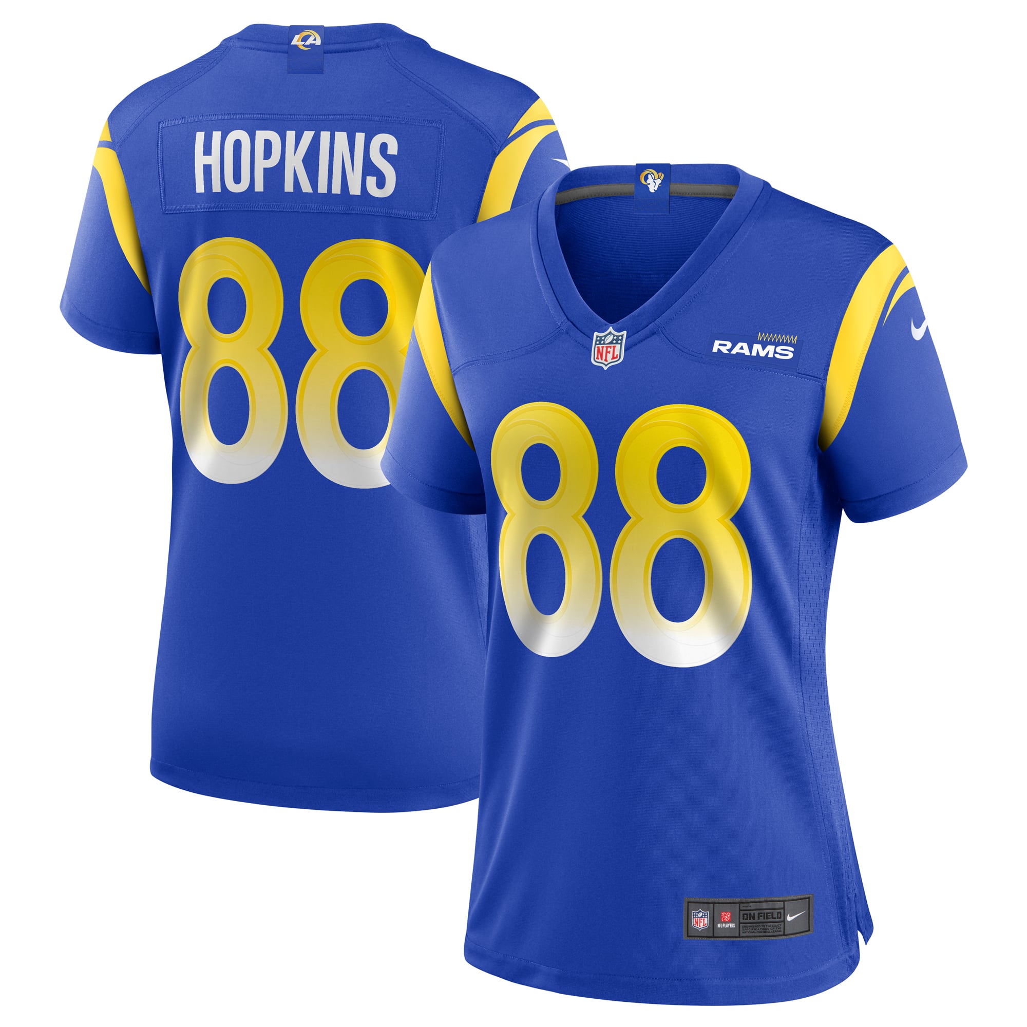 Brycen Hopkins Los Angeles Rams Women's Game Jersey - Royal - Image 2