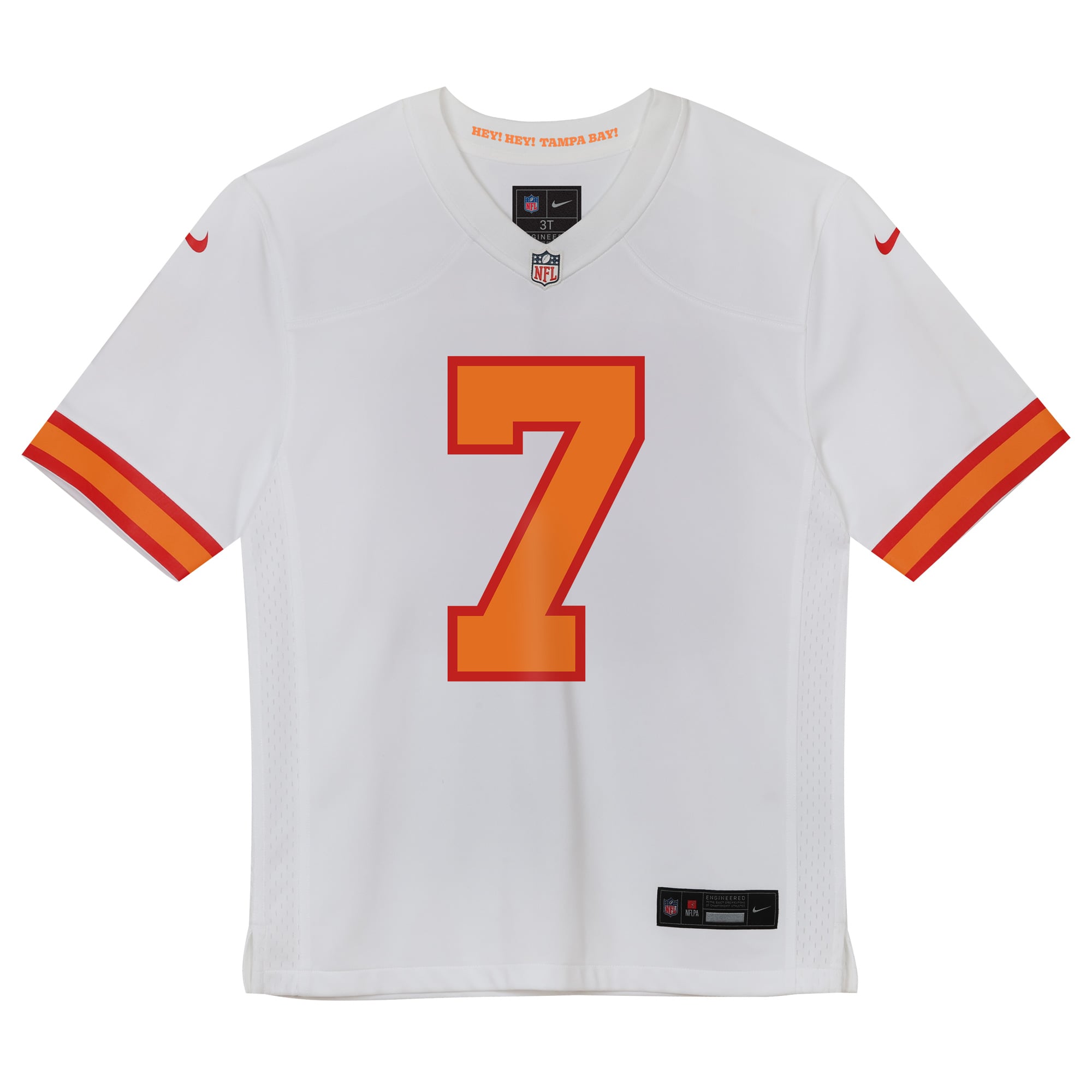 Bucky Irving '76 Tampa Bay Buccaneers Preschool Game Jersey - White - Image 3