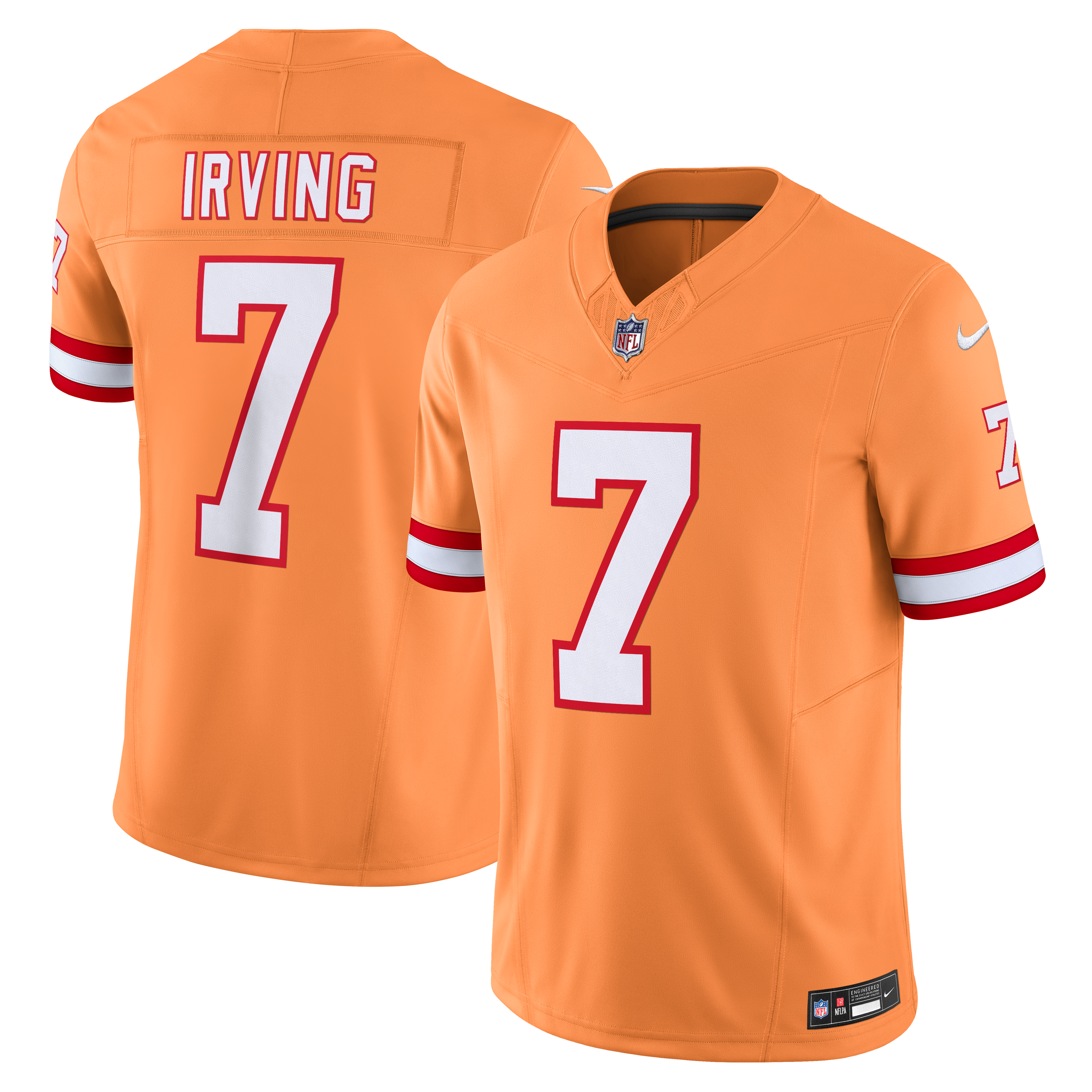 Bucky Irving '76 Tampa Bay Buccaneers Vapor F.U.S.E. Player Limited Jersey - Orange - Image 2
