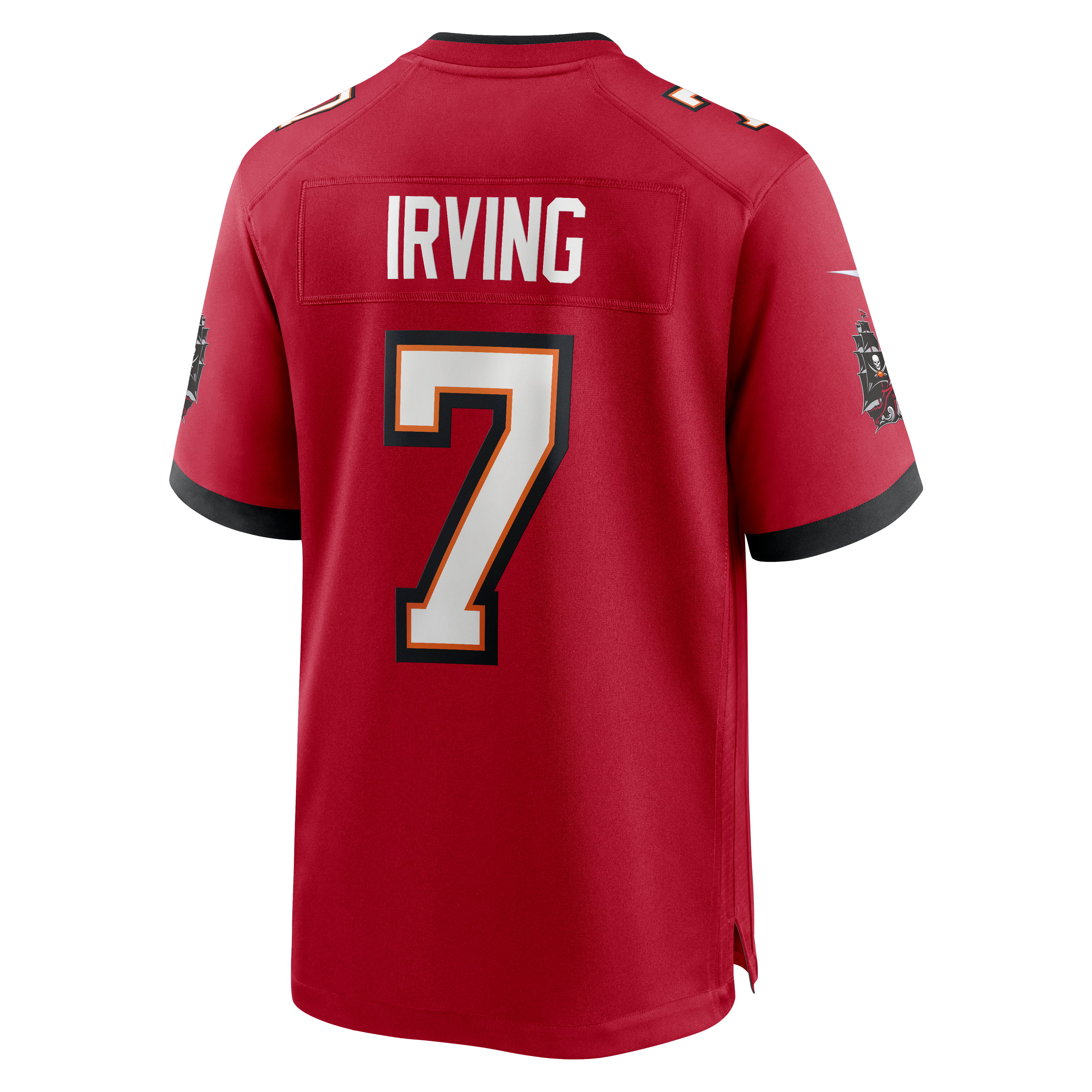 Bucky Irving Tampa Bay Buccaneers Game Jersey - White - Red - Image 4